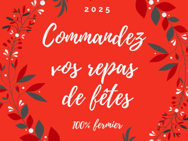 Drive fermier pour les commandes de Noël (23 & 24 décembre)