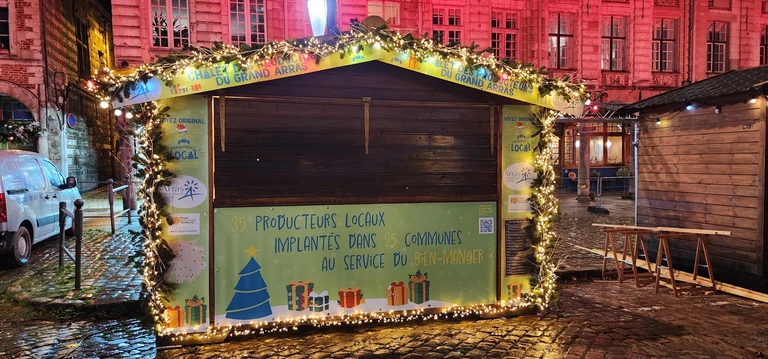 🍎 Rendez-vous au Chalet des Producteurs Locaux à la Ville de Noël d'Arras - Au jardin de l'Artois