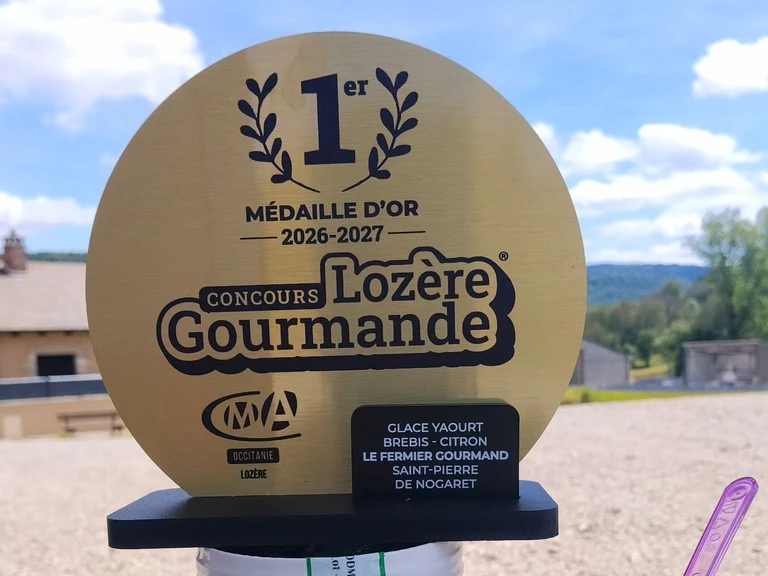Médaille d'Or - Glace yaourt Citron - Le Fermier Gourmand