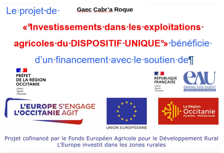 Projet d'amélioration de la structure - La Ferme de  Cabr'à roque