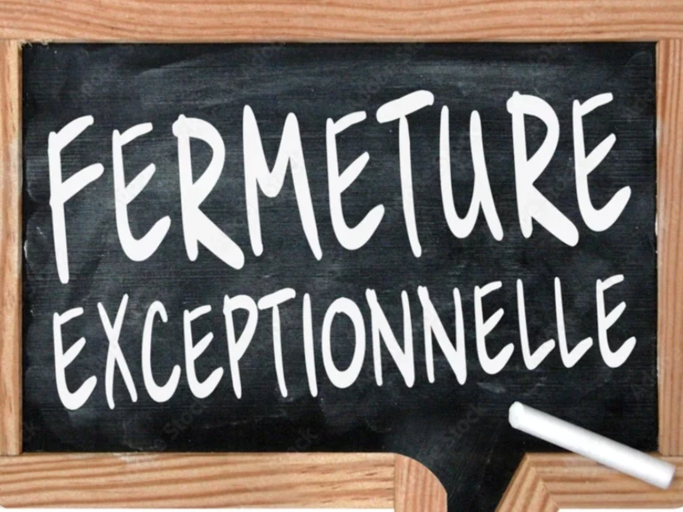 Modification exceptionnelle d'horaire.