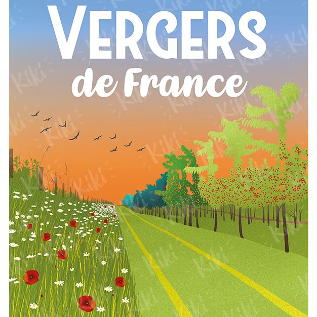 AFFICHE "VERGERS DE FRANCE"