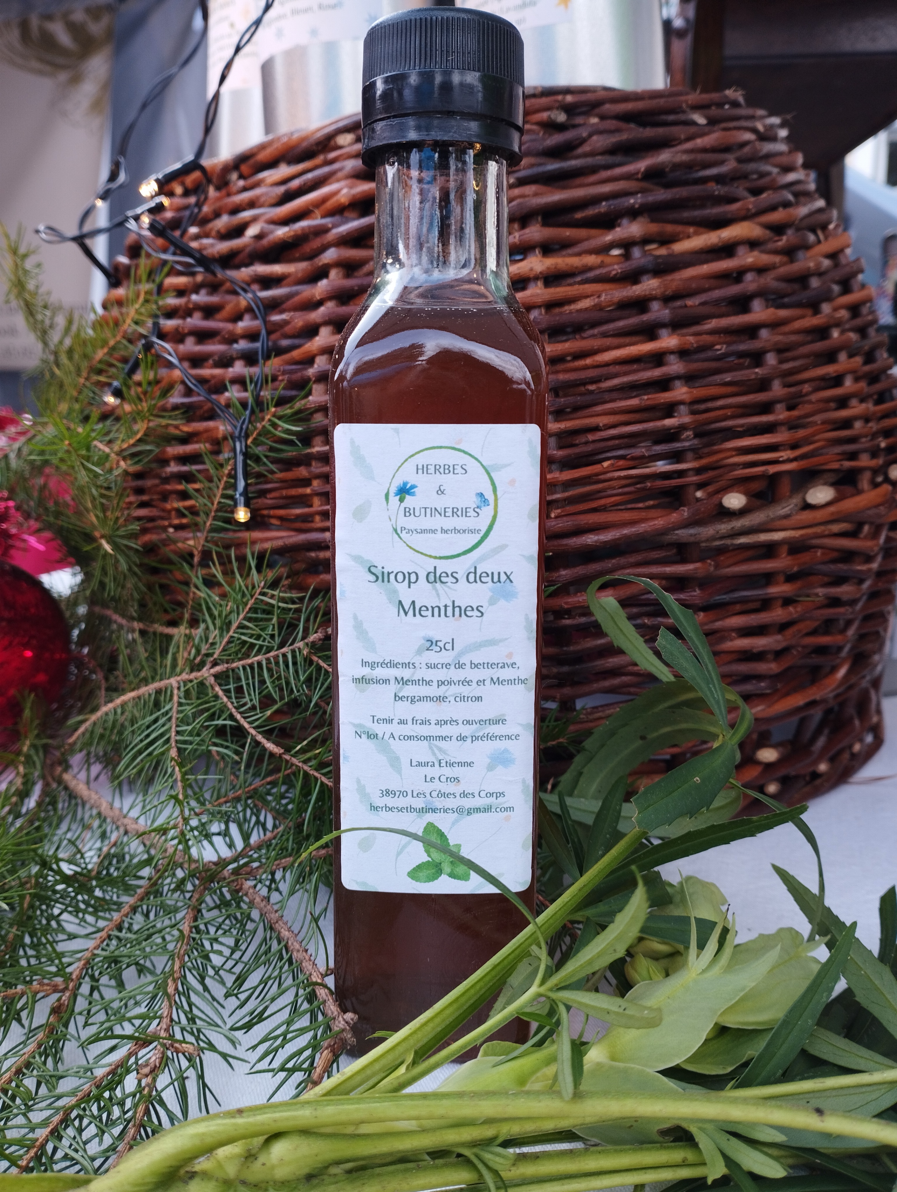 Sirop Menthe Poivrée Menthe Bergamote - 25 cl - 560g