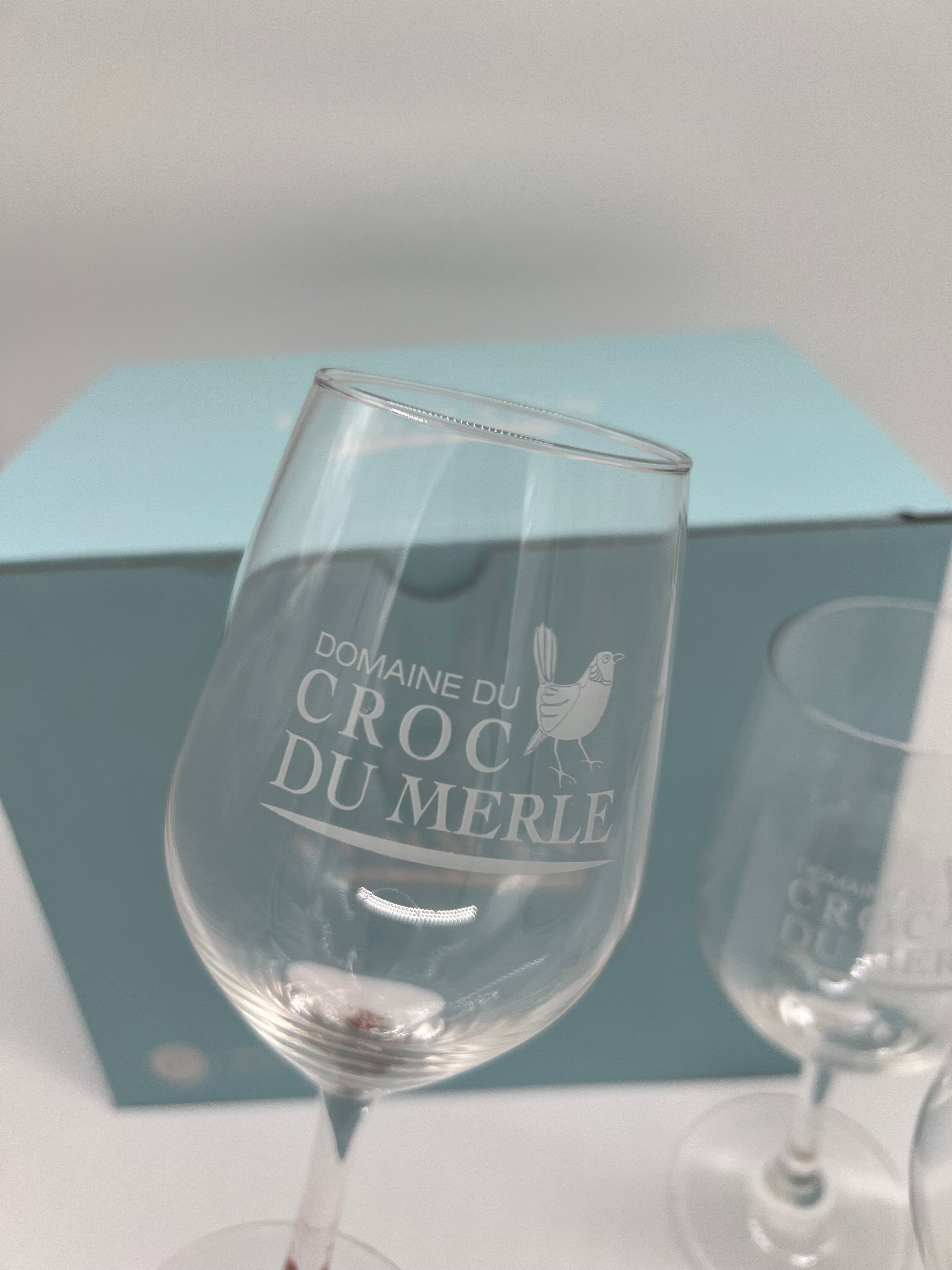 CARTON de 6 Verres CROC DU MERLE - 1kg