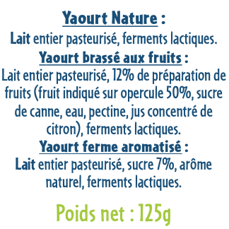 Noix de coco - Yaourt Sucré Aromatisé 125G