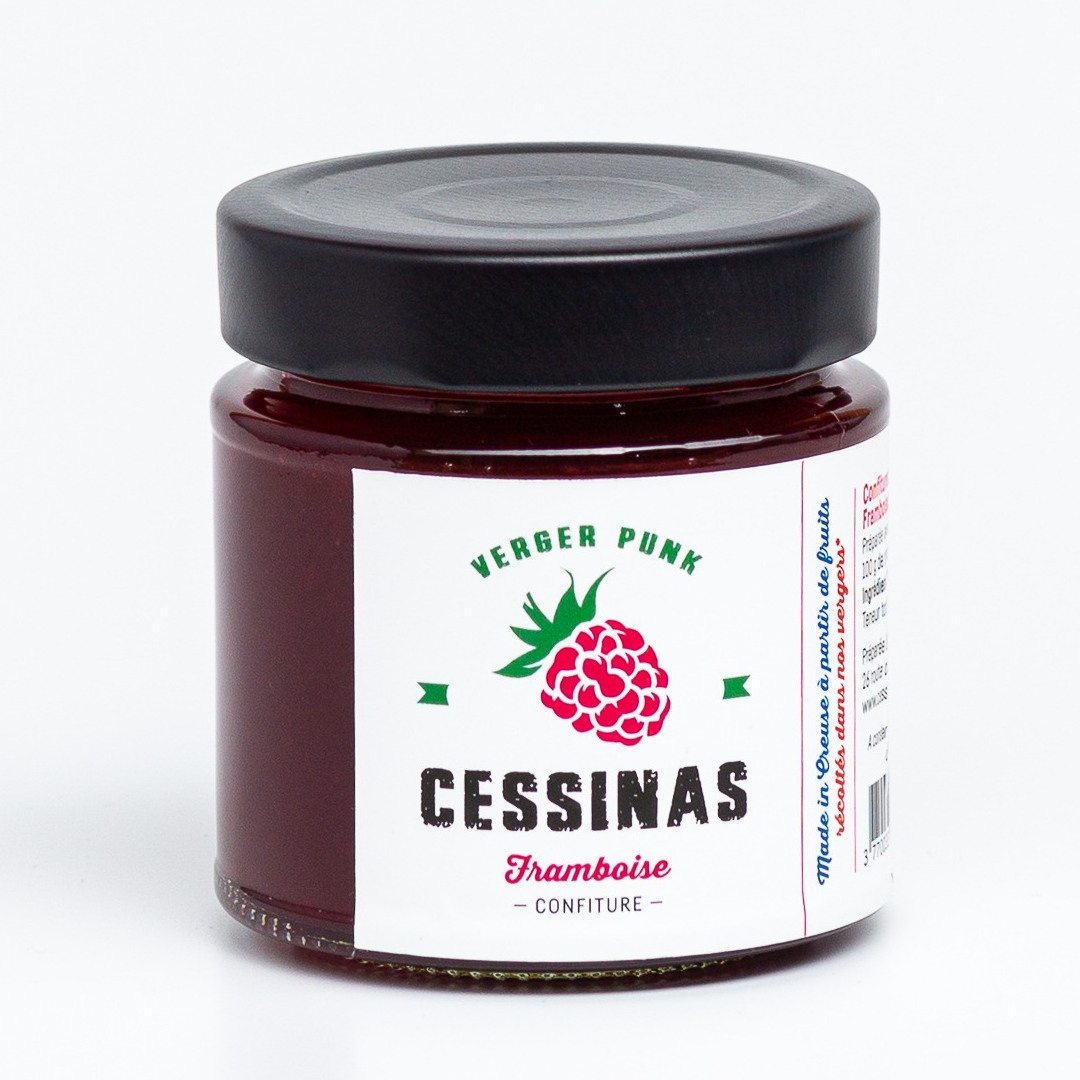 Confiture de  FRAMBOISE SANS PEPINS - 230g
