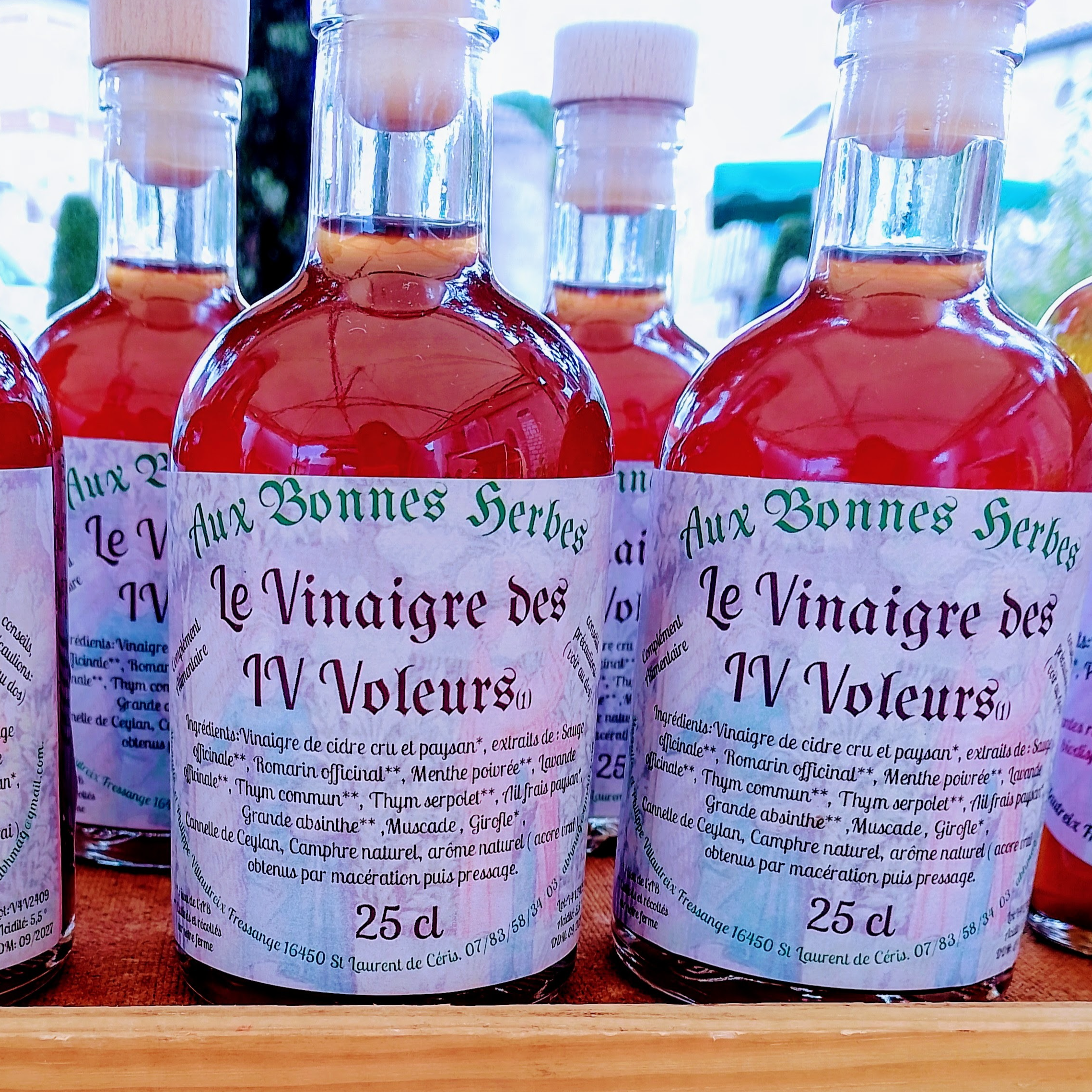 Vinaigre des 4 voleurs - 25cl