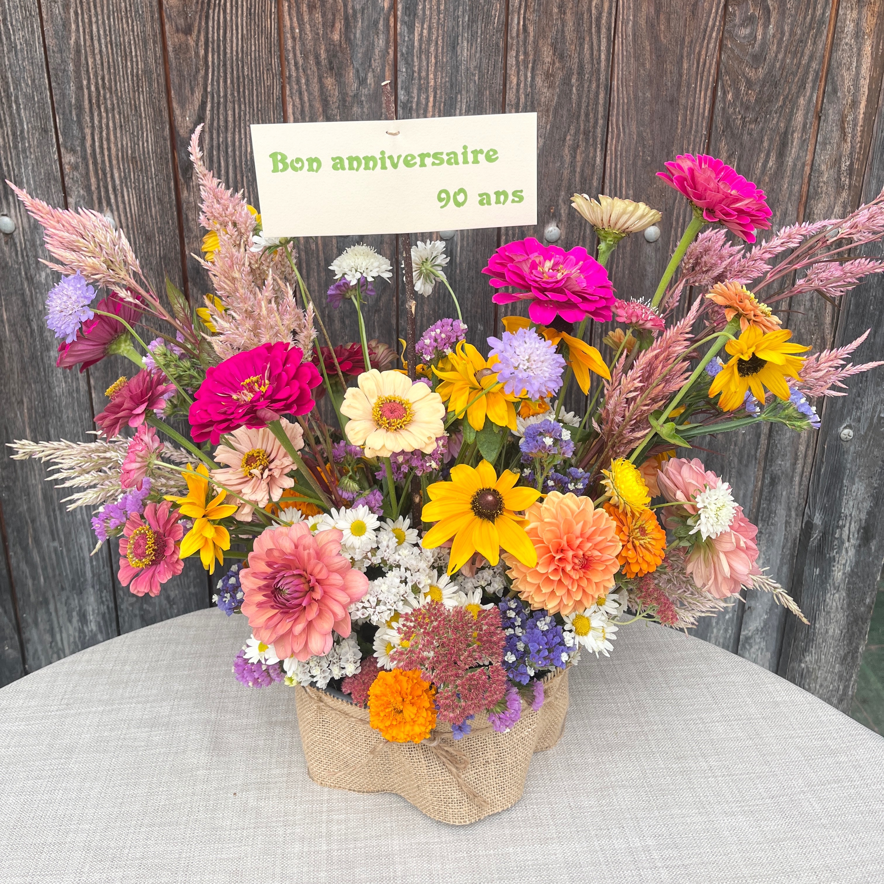 Composition florale anniversaire - grande