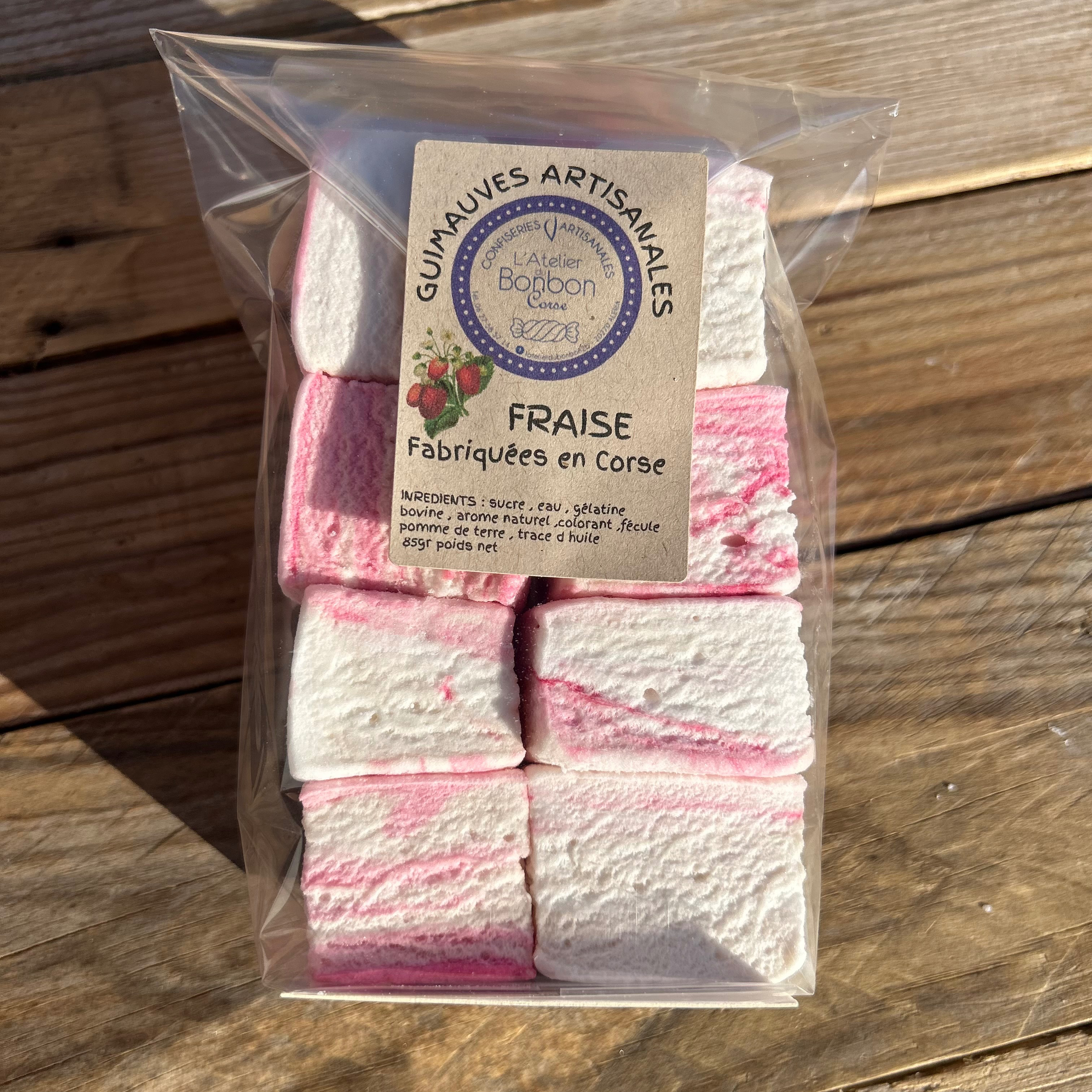 Guimauves artisanales - Fraise - 85g
