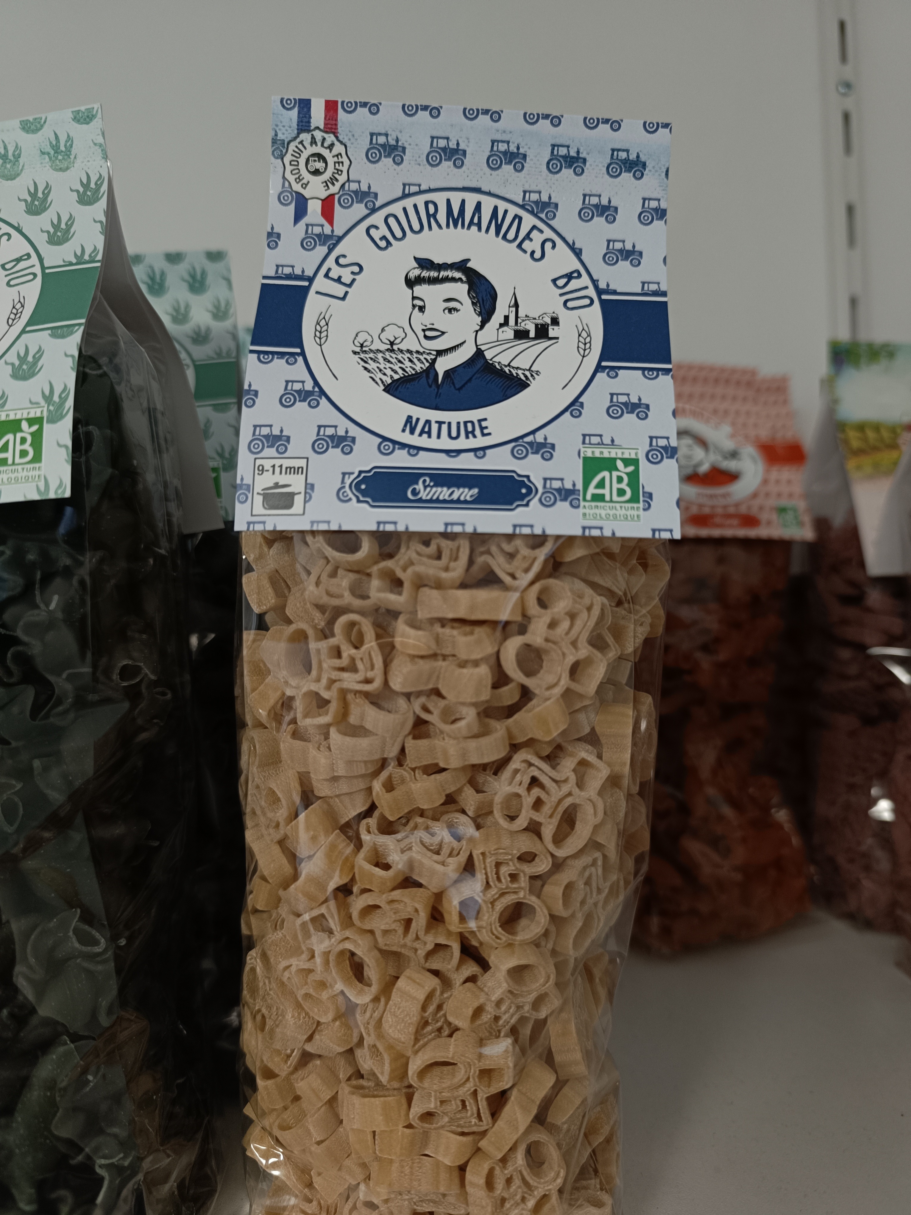 Pâte tracteur simone Nature Sachet 280Gr