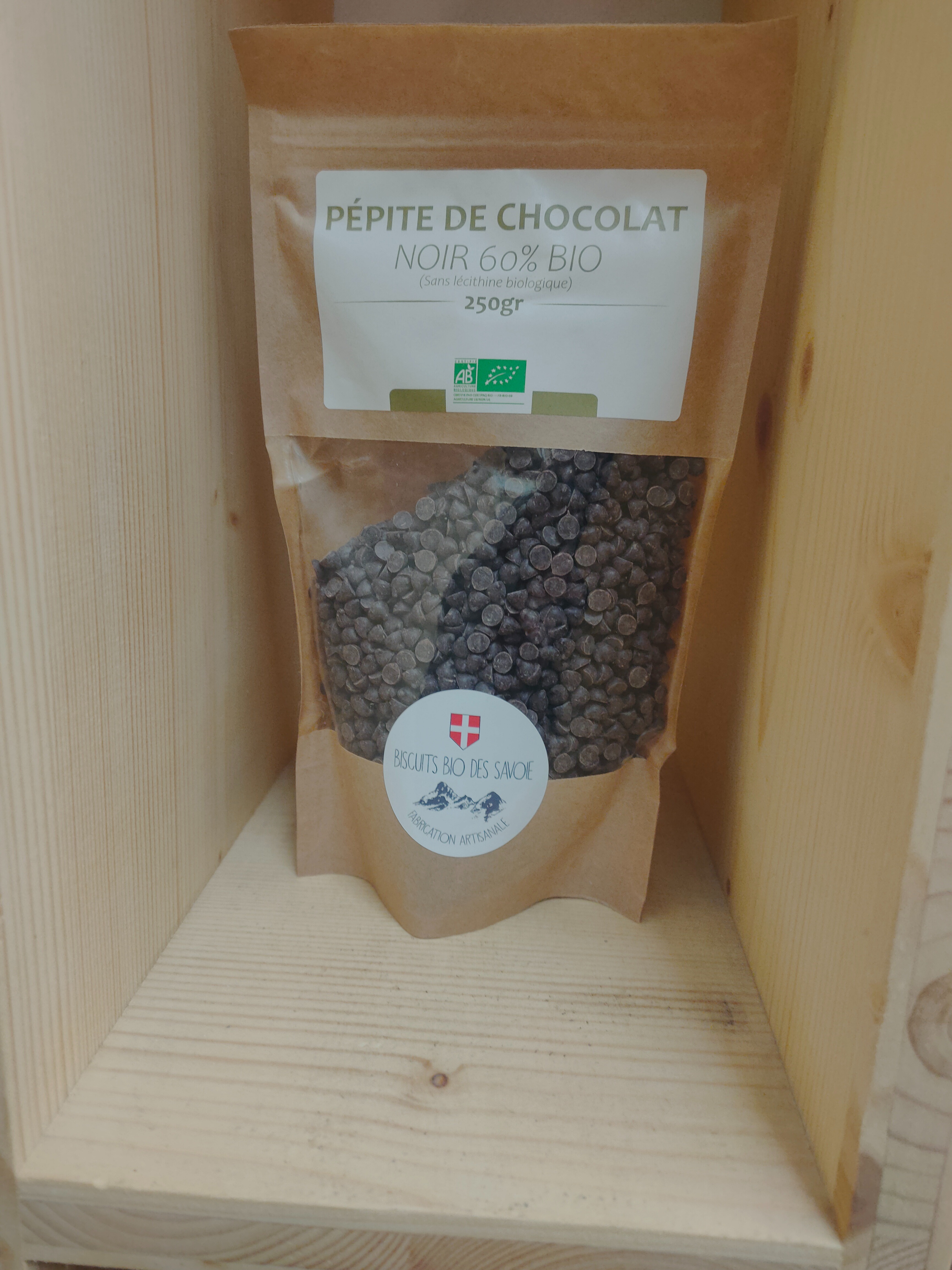 Pépite de chocolat noir 250gr Bio