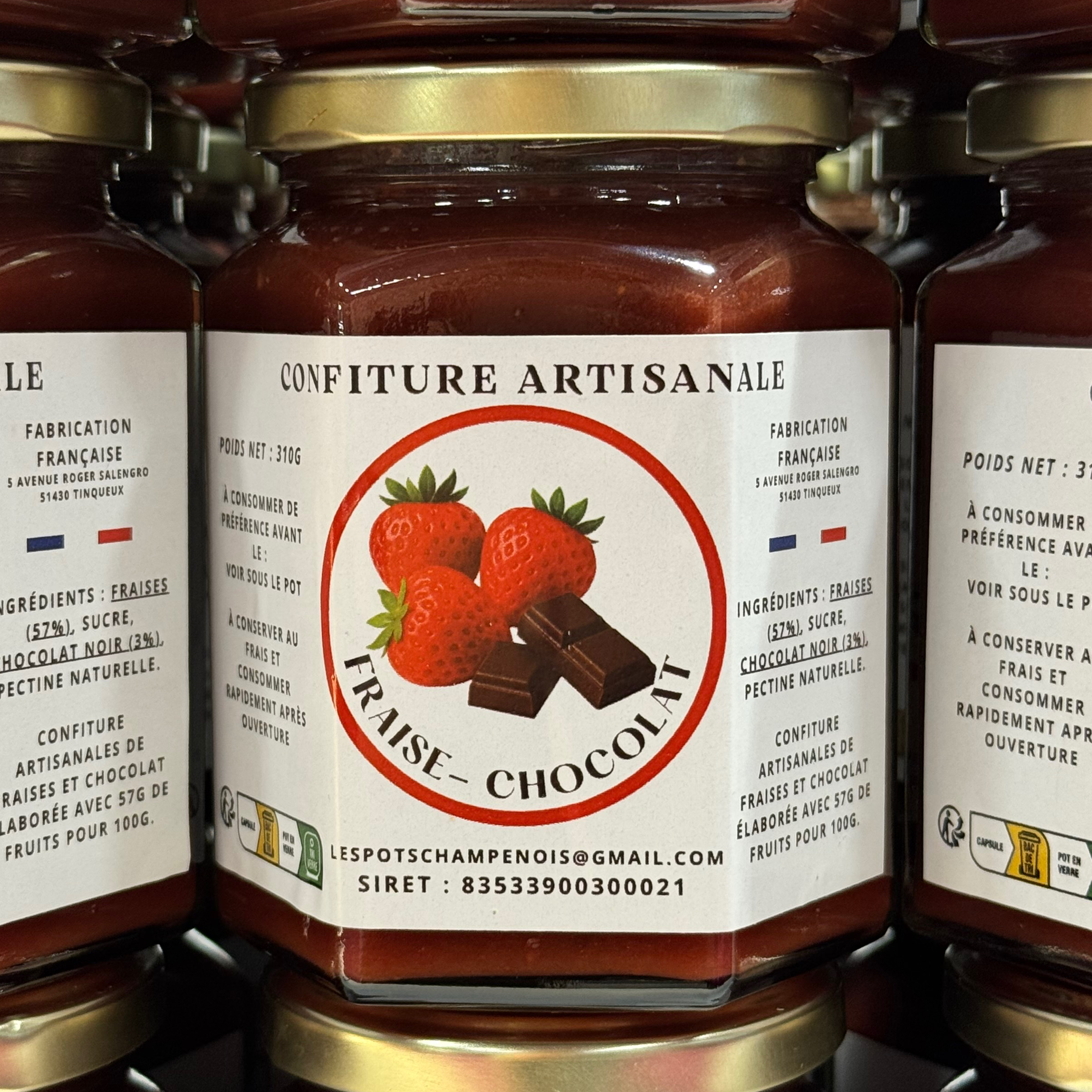 Fraise - Chocolat - 310g