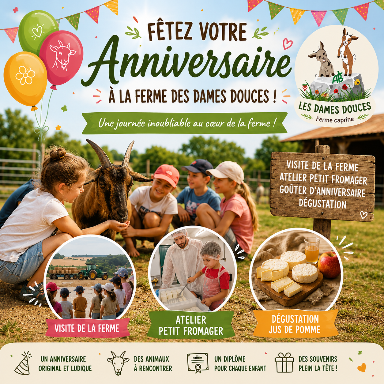 Formule anniversaire pour 20 enfants