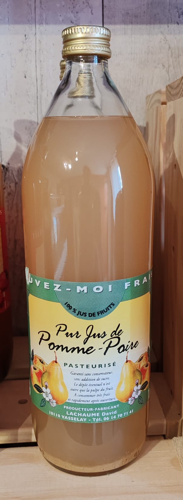 Pur Jus De Pomme Poire Pasteurisé 1L - 1l