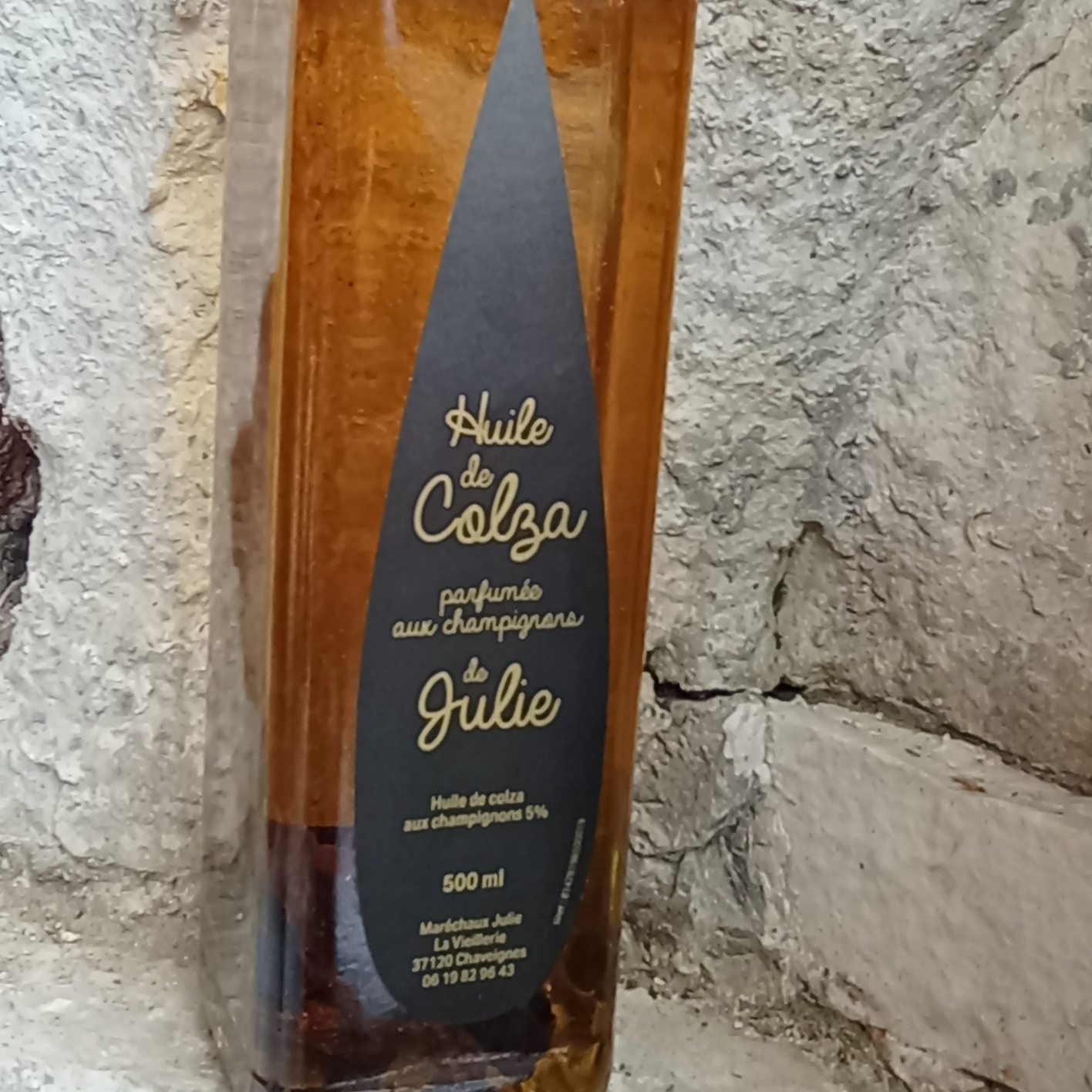 Huile de Colza aromatisée aux Champignons - 50cl