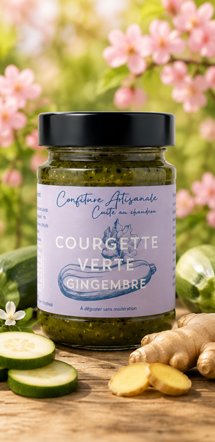 COURGETTES VERTES / GINGEMBRE - 220g