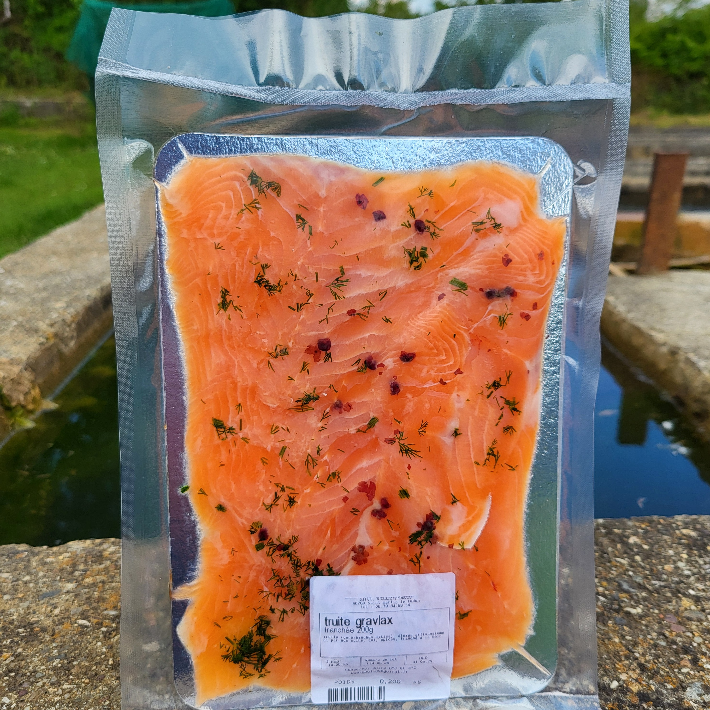 Truite Gravlax tranché 200 gr