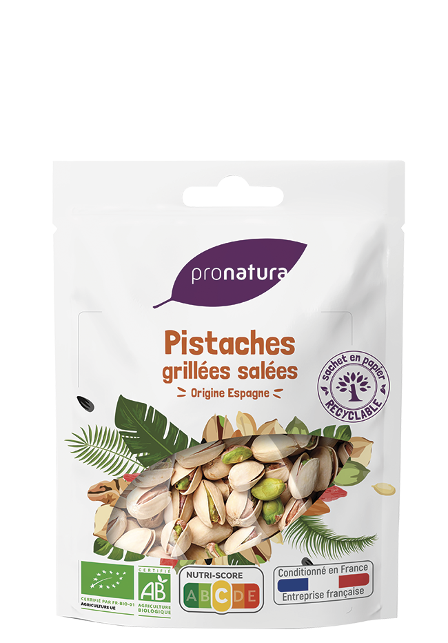 Pistaches grillées salées - 125g