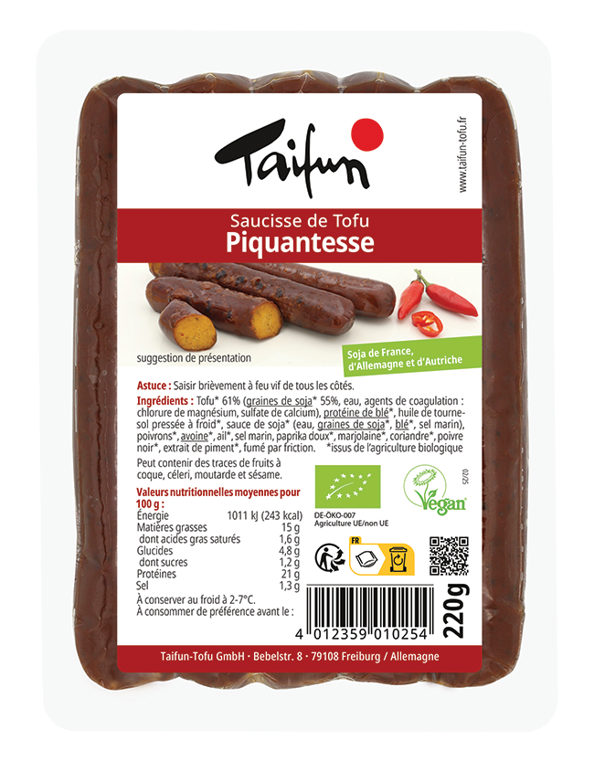 Saucisse de tofu Piquantesse - 220g