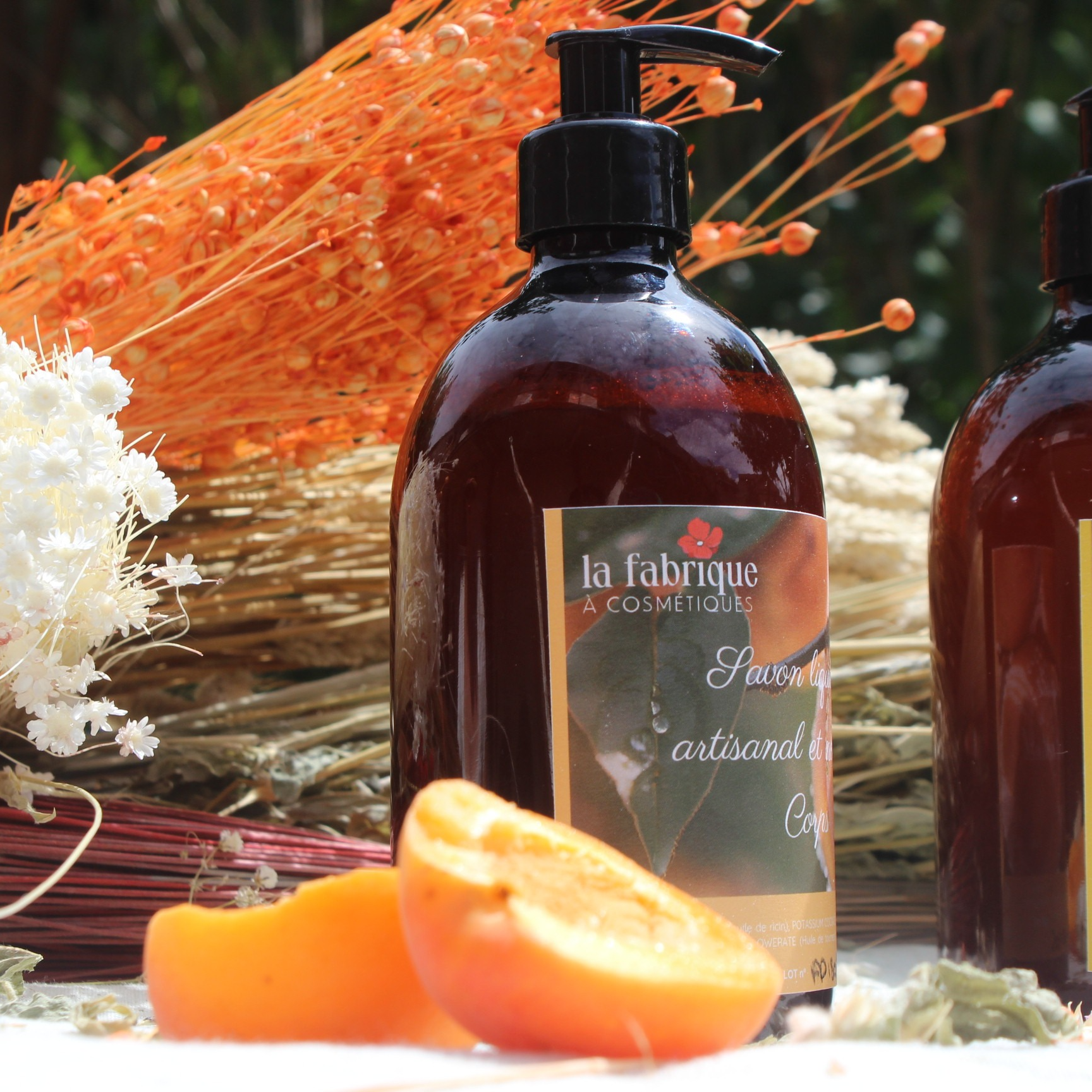 Savon liquide Corps senteur Abricot - Pêche - 500ml