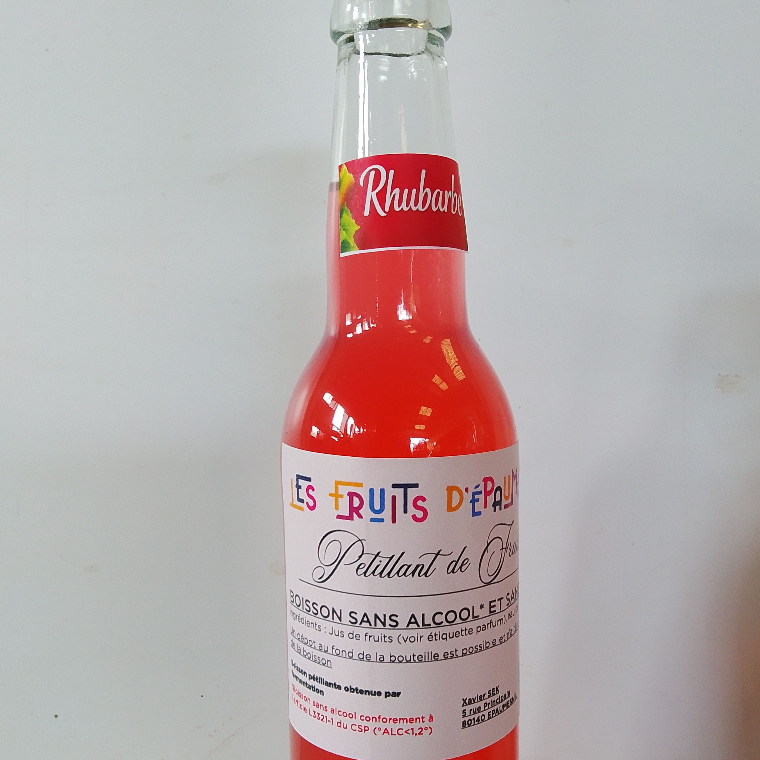 pétillant de Rhubarbe - 33cl