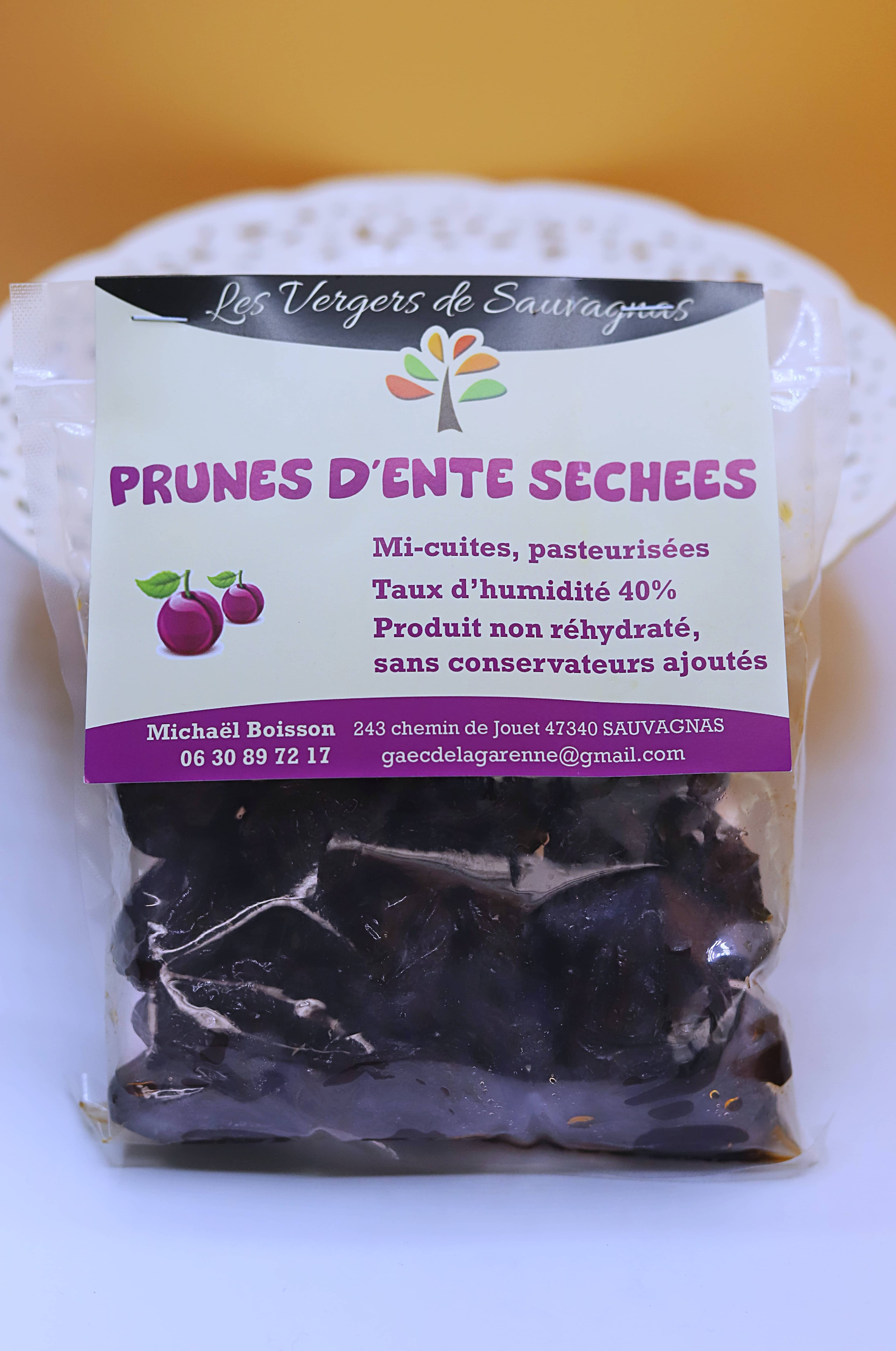 Prunes d’Ente mi-cuites sachets 1kg (carton de 6) - 1kg