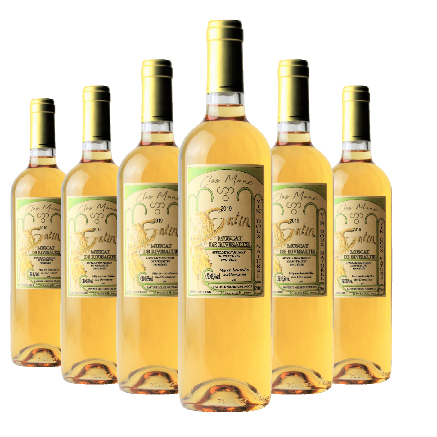 Satin *2019* x6 - Vin doux naturel AOP Muscat de Rivesaltes