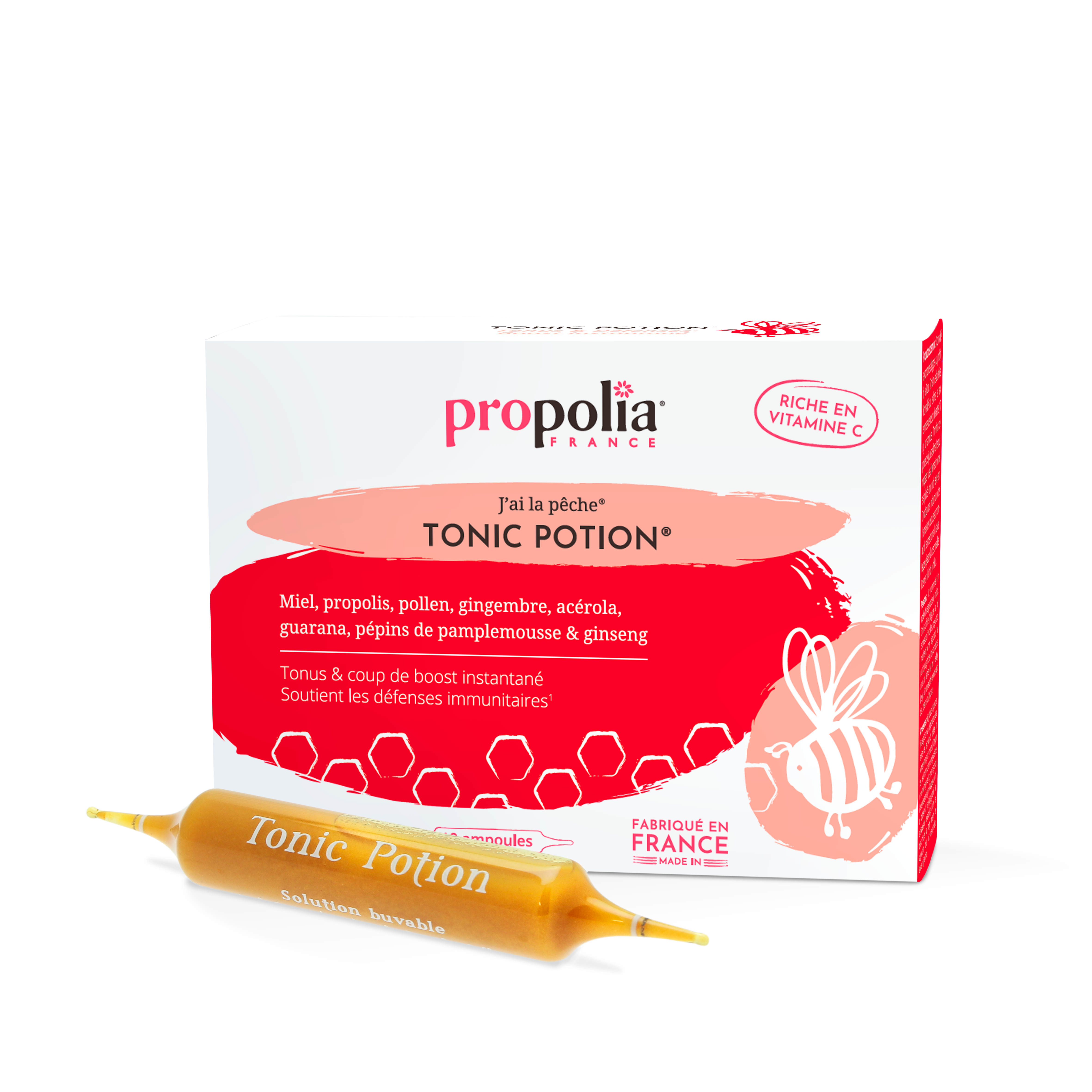 Tonic Potion - Propolis, Miel, Pollen, Gingembre & Acérola