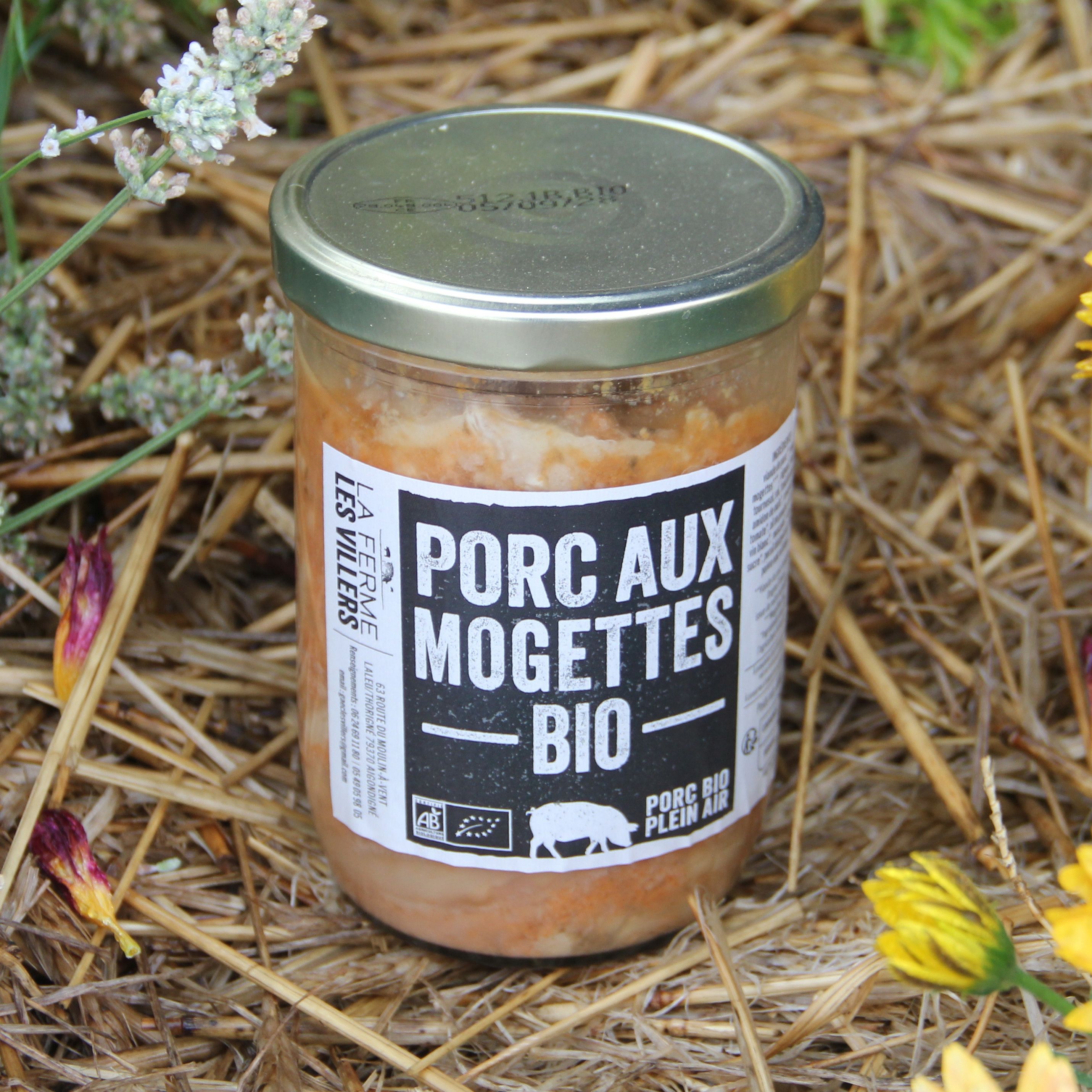 Porc aux mogettes bio Les Villers 800 g