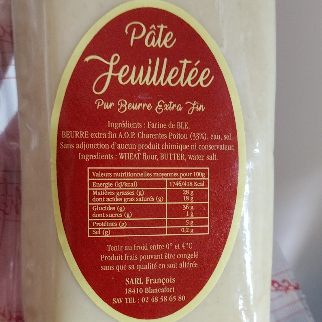 Pâte François Feuilletée