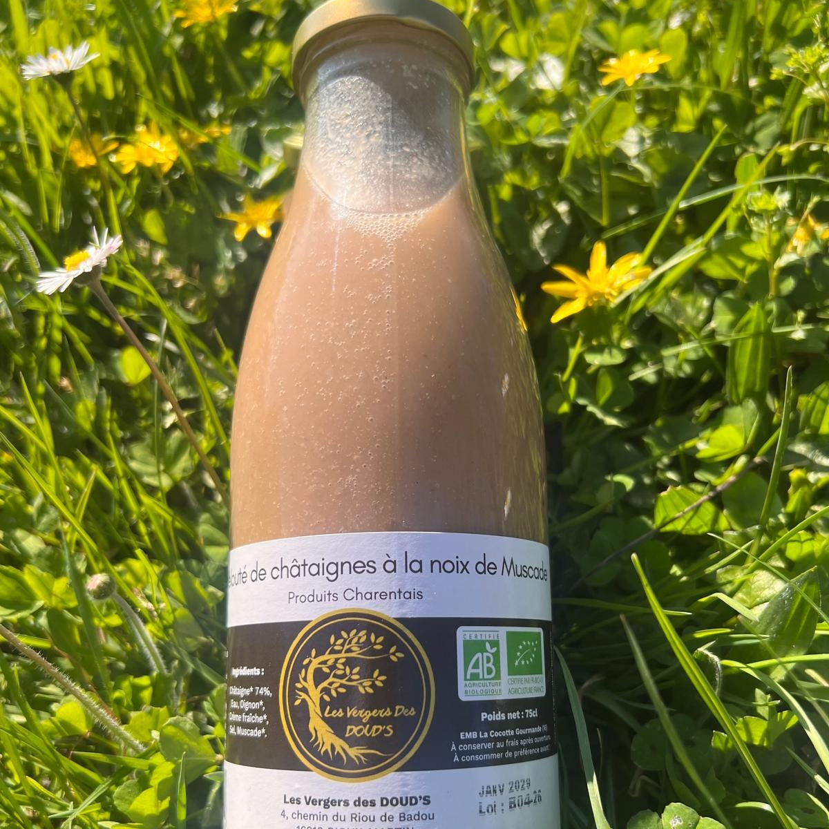 Velouté de châtaigne et noix de muscade, 0,75 L