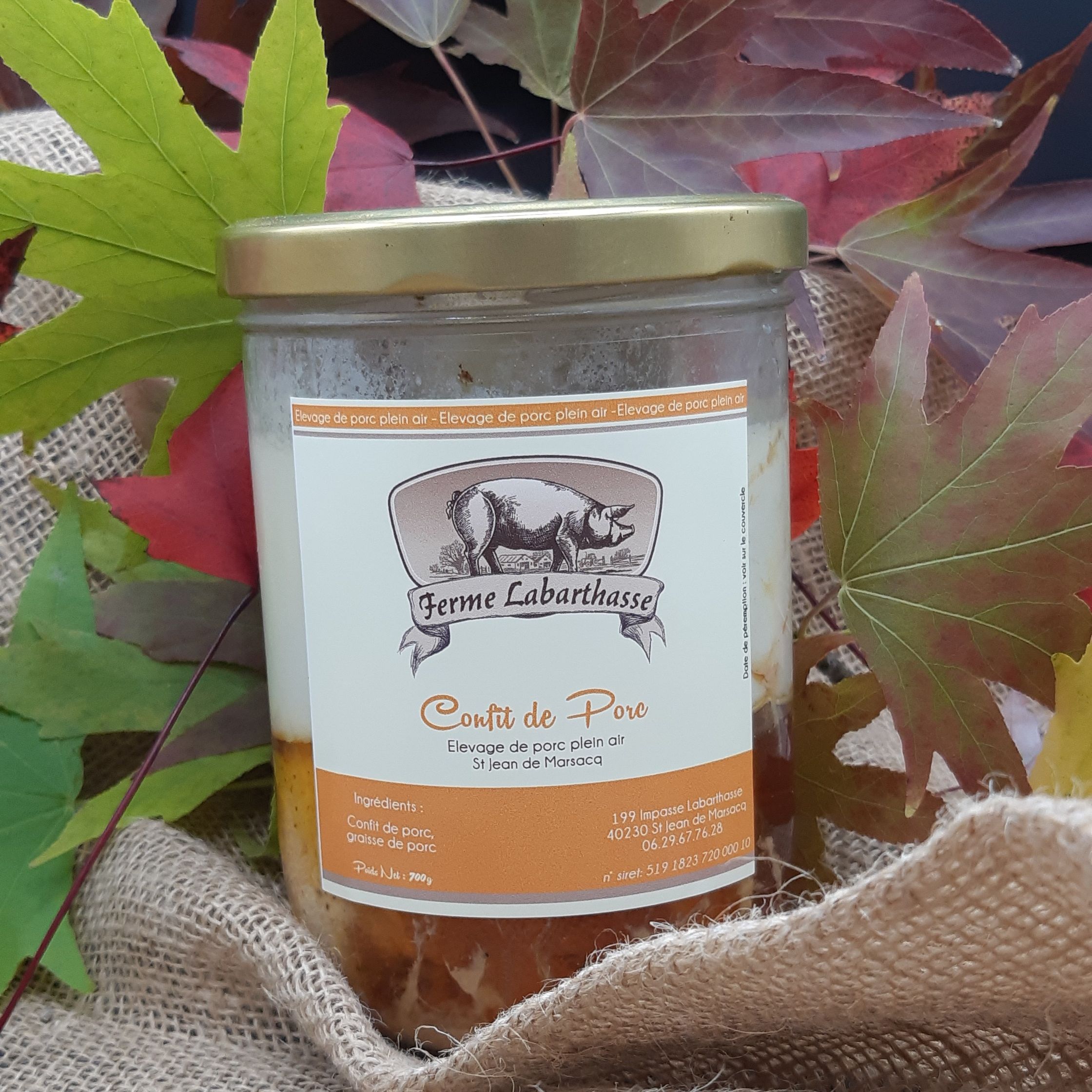 Confit de porc - 800g
