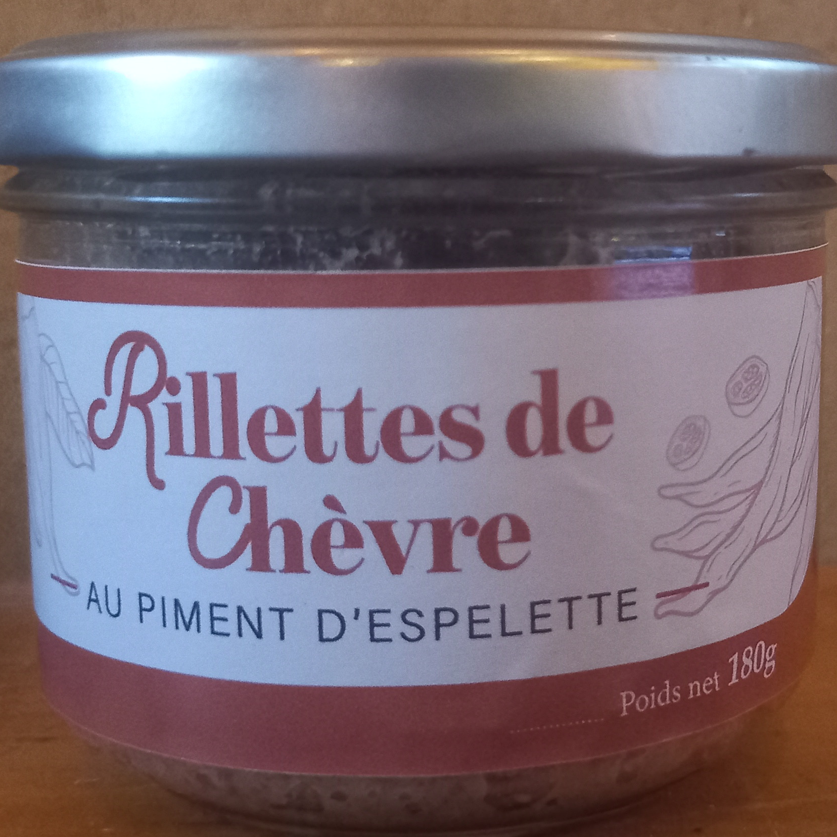 Rillettes de chèvre au piment d’Espelette - 180g