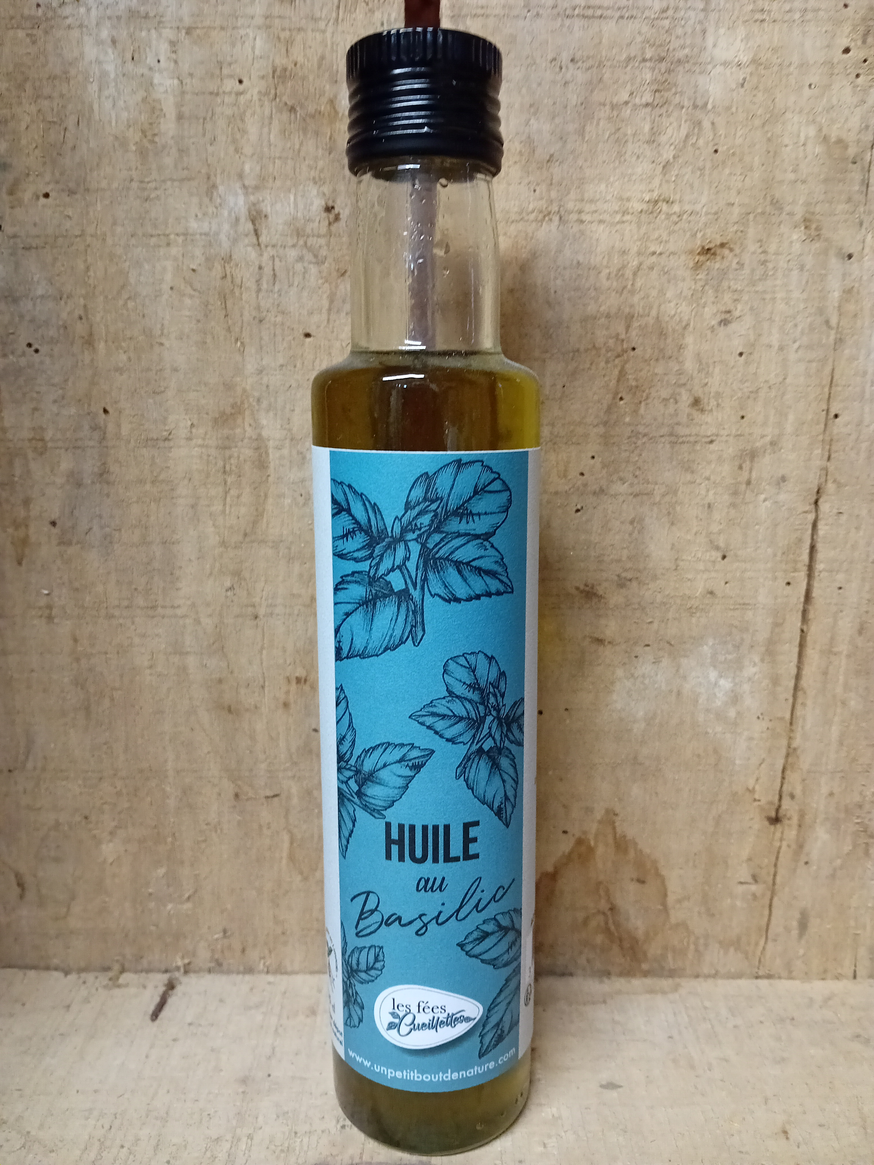 Huile aromatisée au Basilic - 250ml