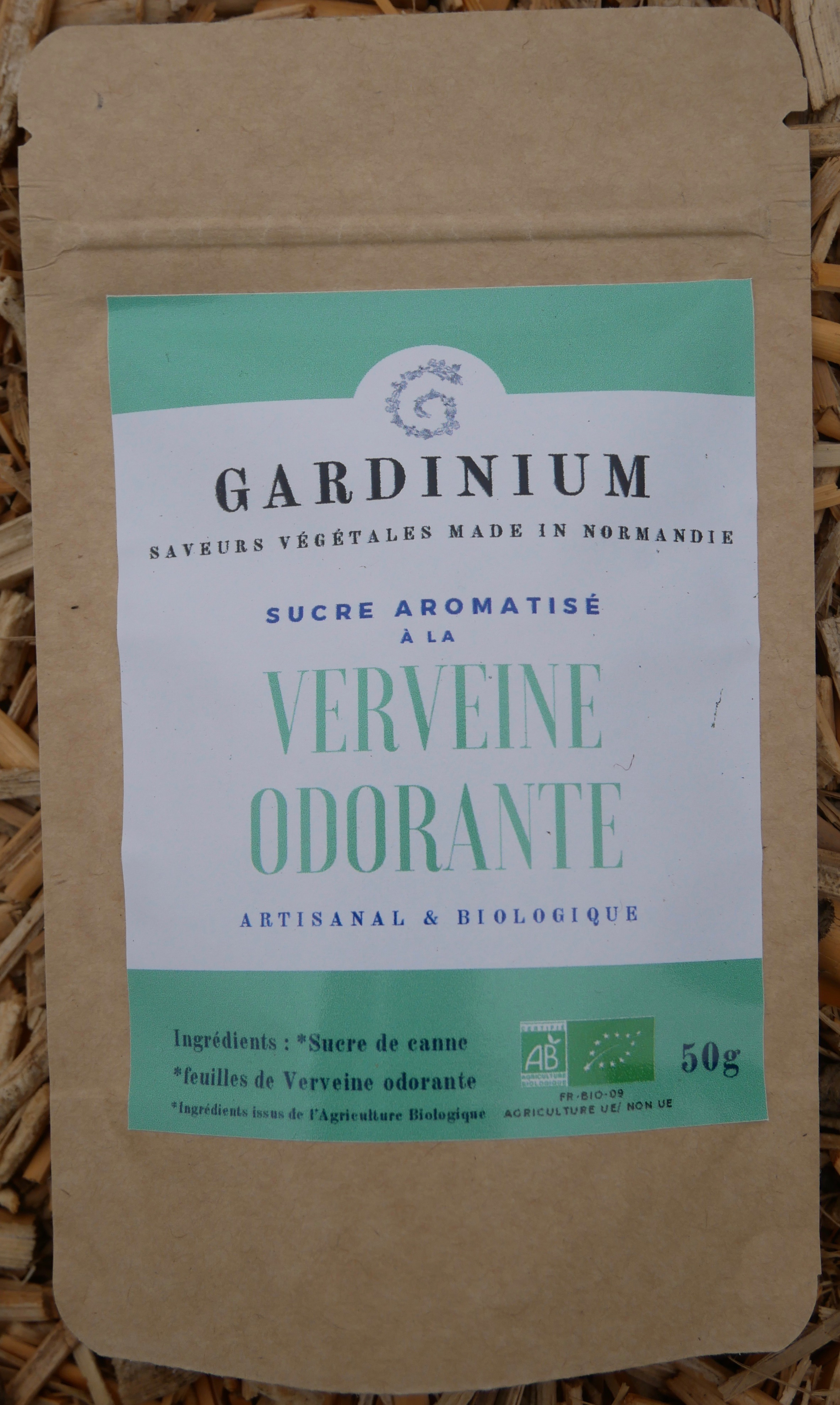 Sucre aromatisé à la Verveine odorante - 50g