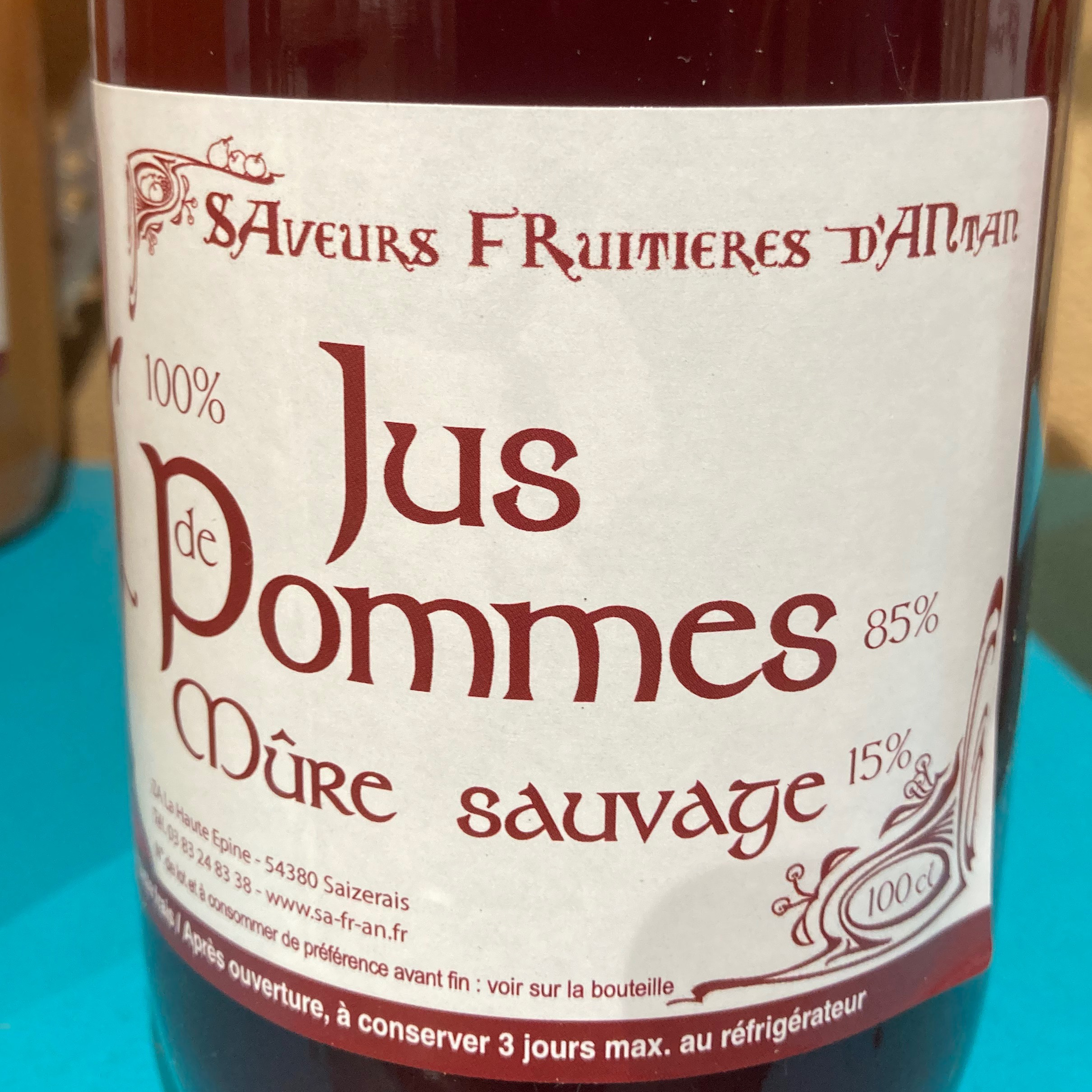 JUS DE POMMES-MÛRE