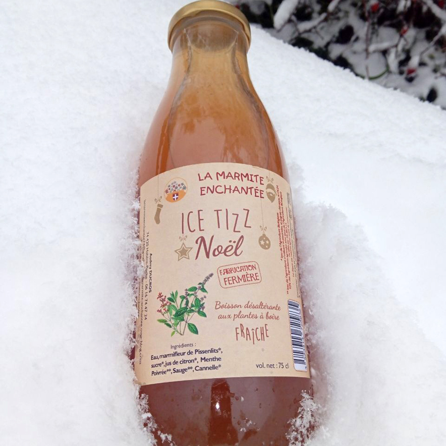 Ice Tizz Noël (Sauge - Menthe poivrée - Cannelle) - 750ml