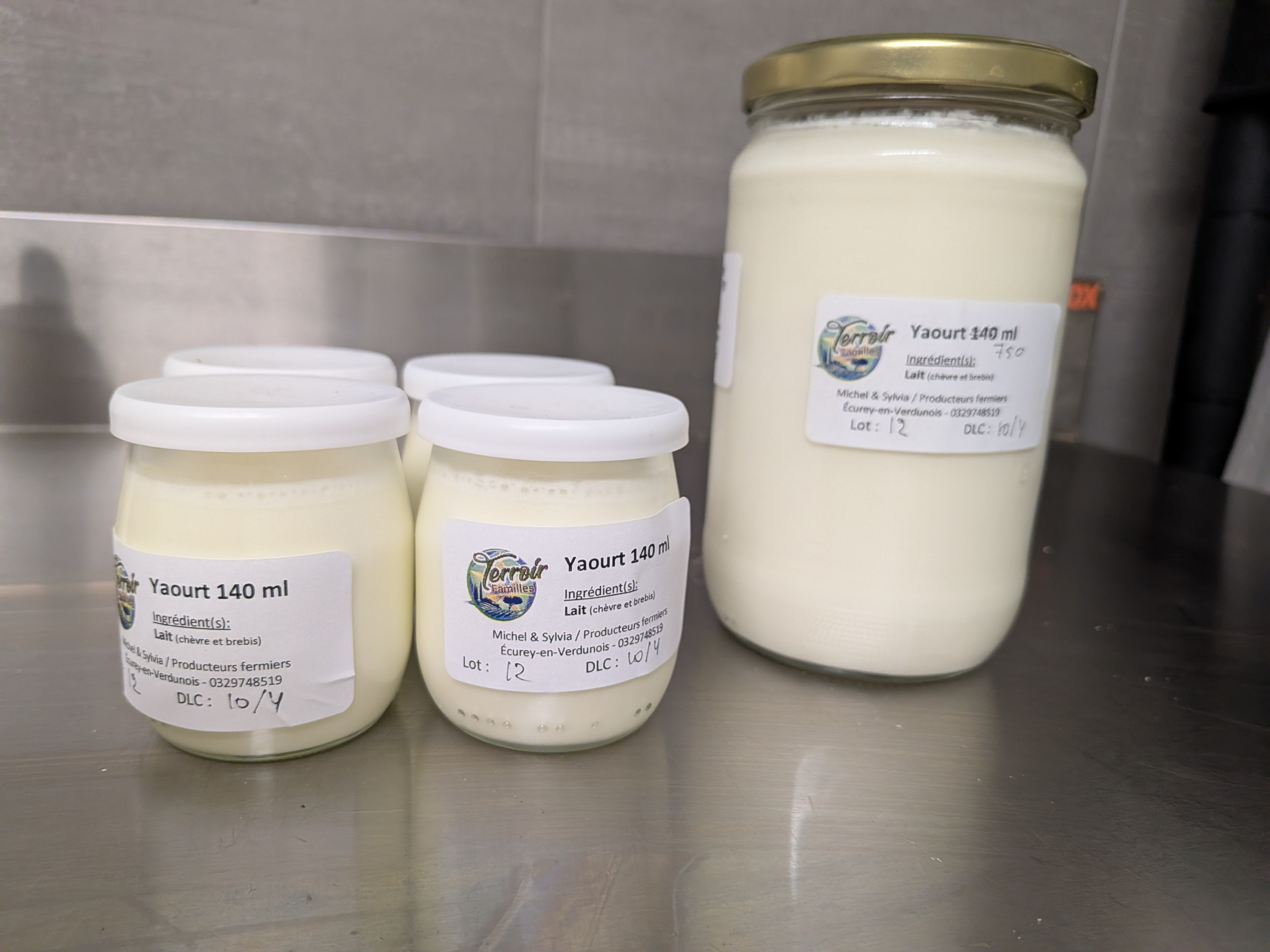 yaourt de chèvre/brebis (750ml) - 750ml