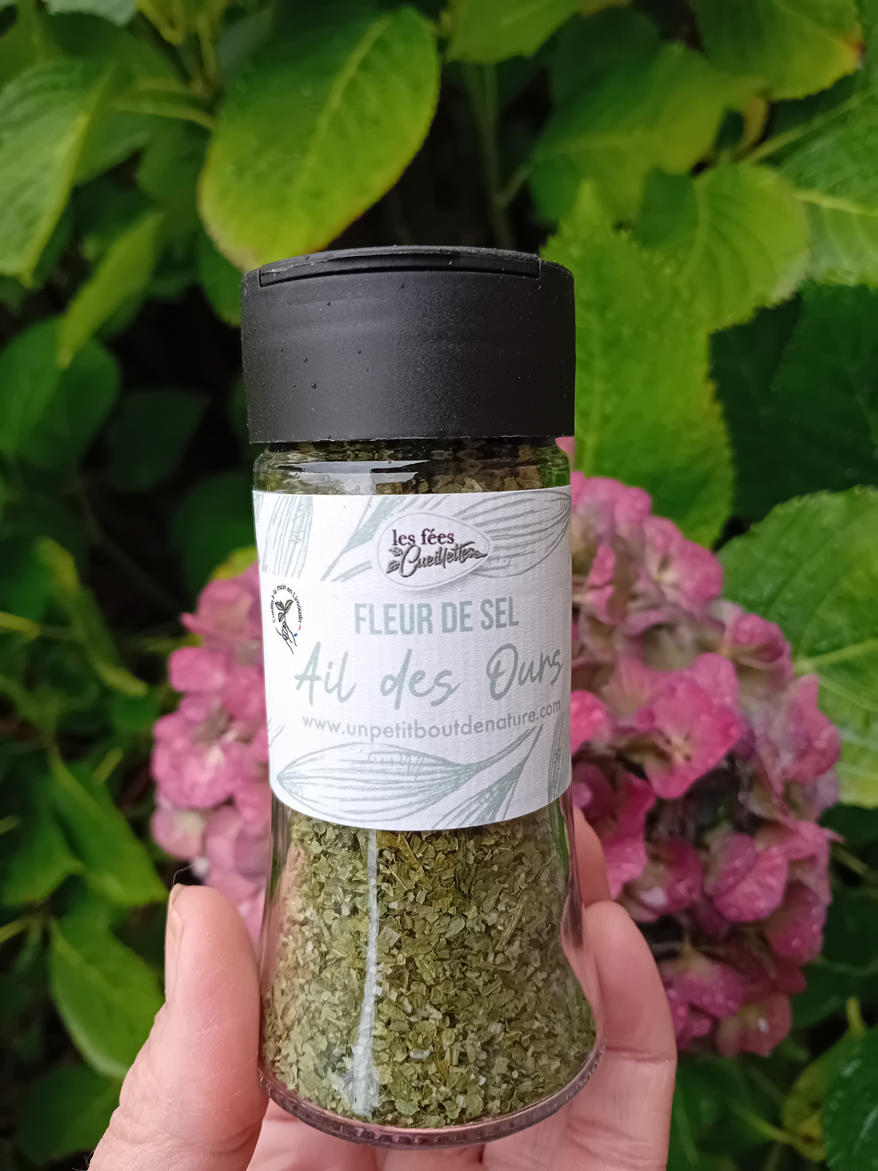 Fleur de sel à l' ail des ours - 12g