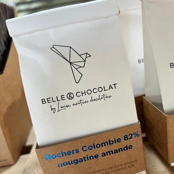 Rochers Nougatine Amande - Colombie 82% - 50g