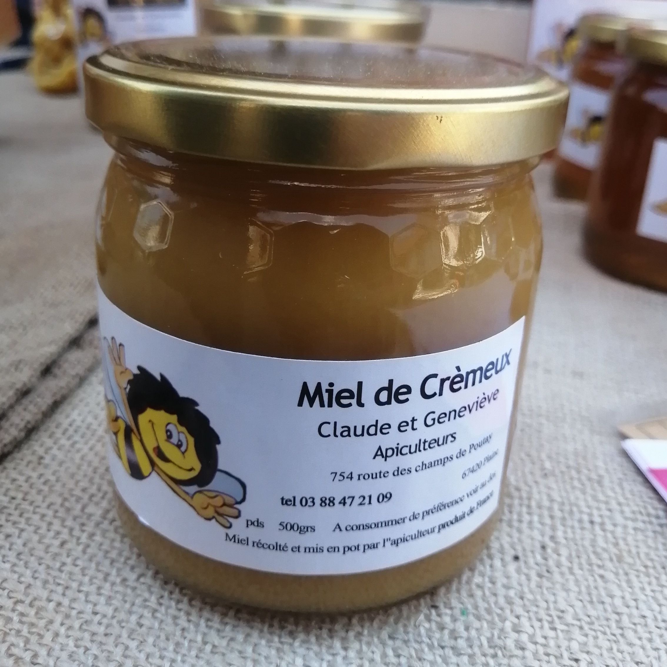 Miel Crémeux - 500g - Rucher Miel'Air