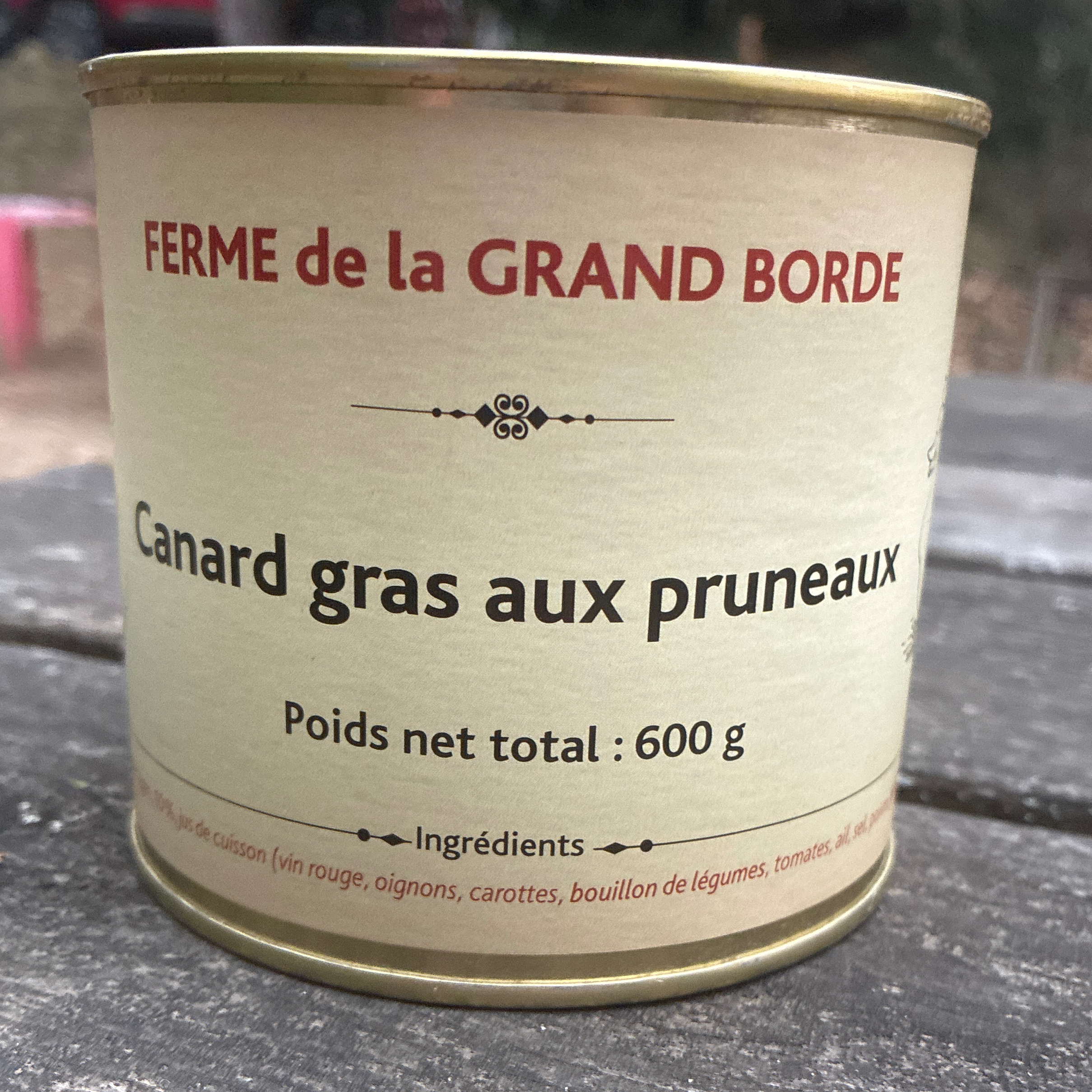Canard gras aux pruneaux