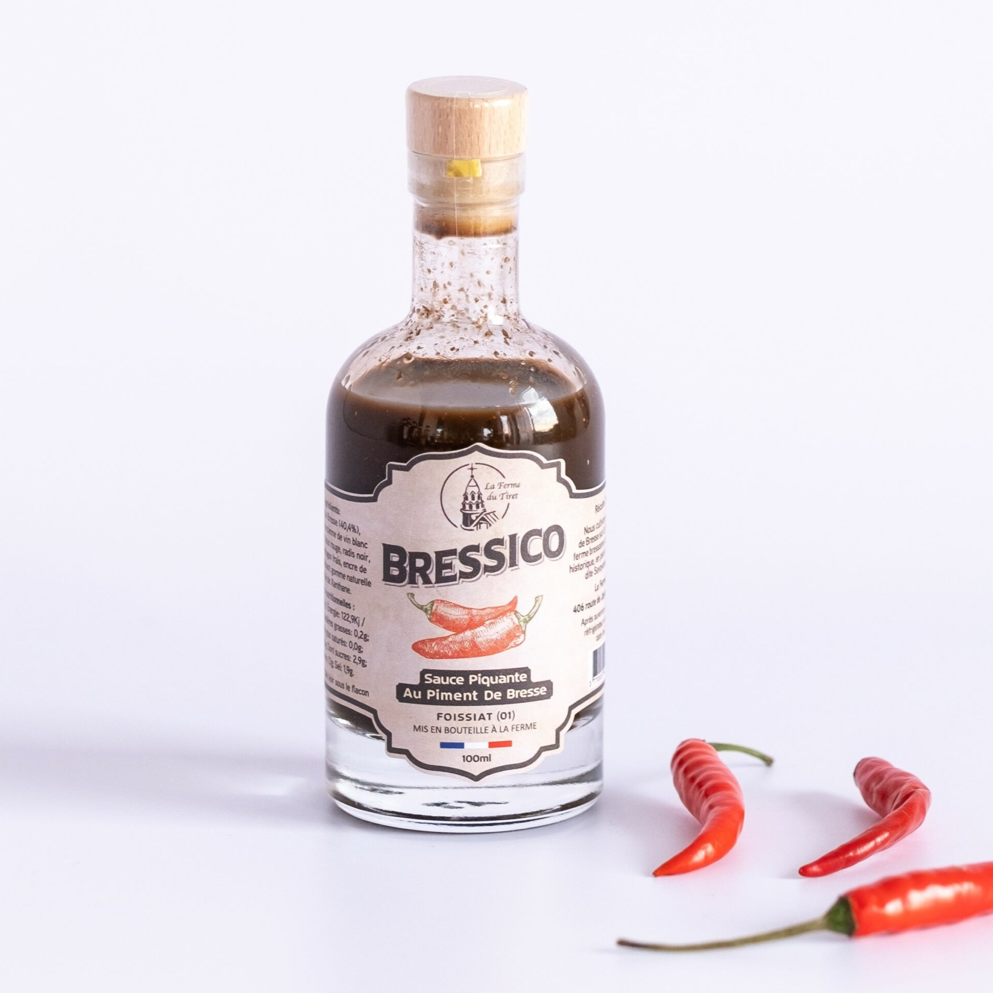 Bressico noir - sauce piquante (peu forte) - 100ml