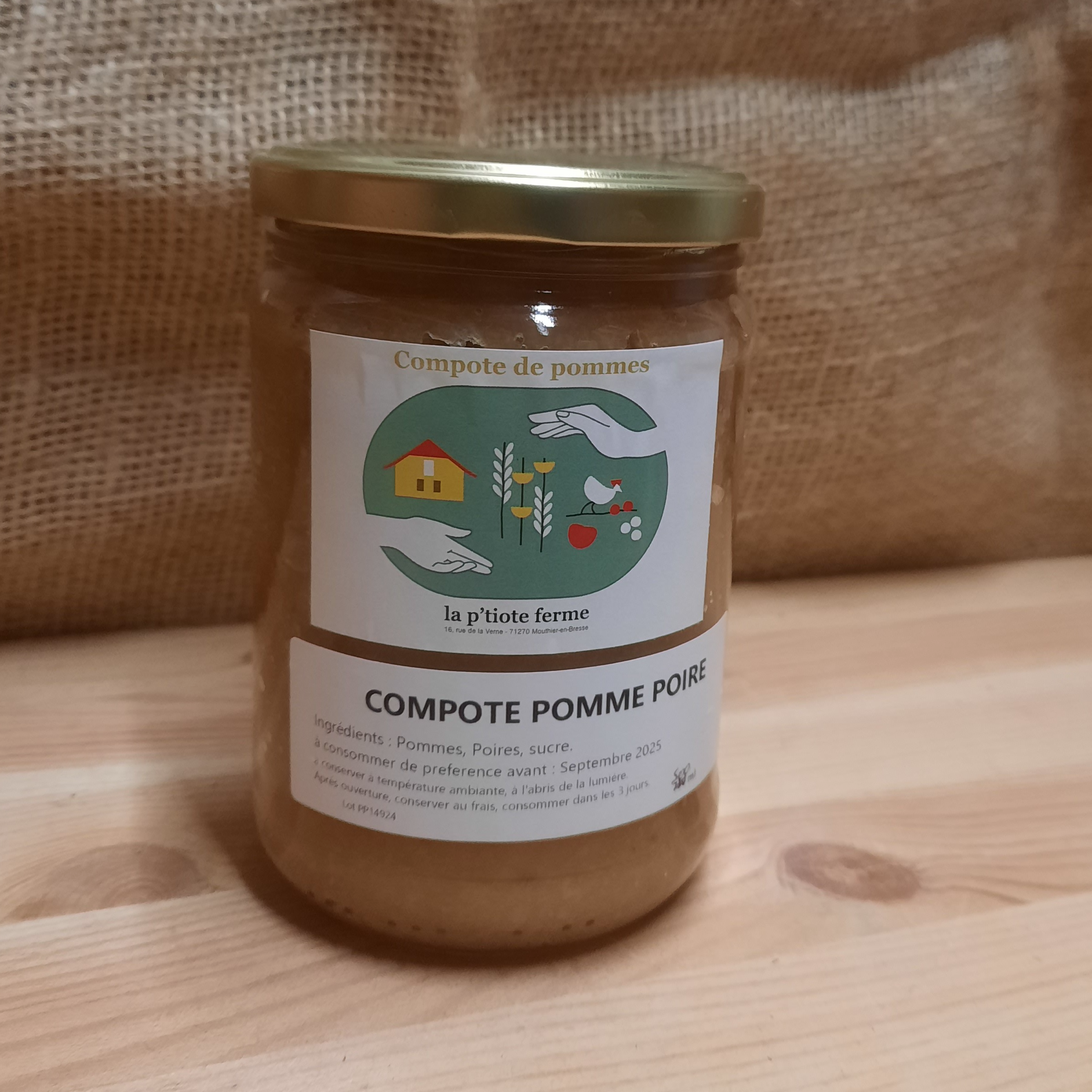 Compote pomme poire - 370ml