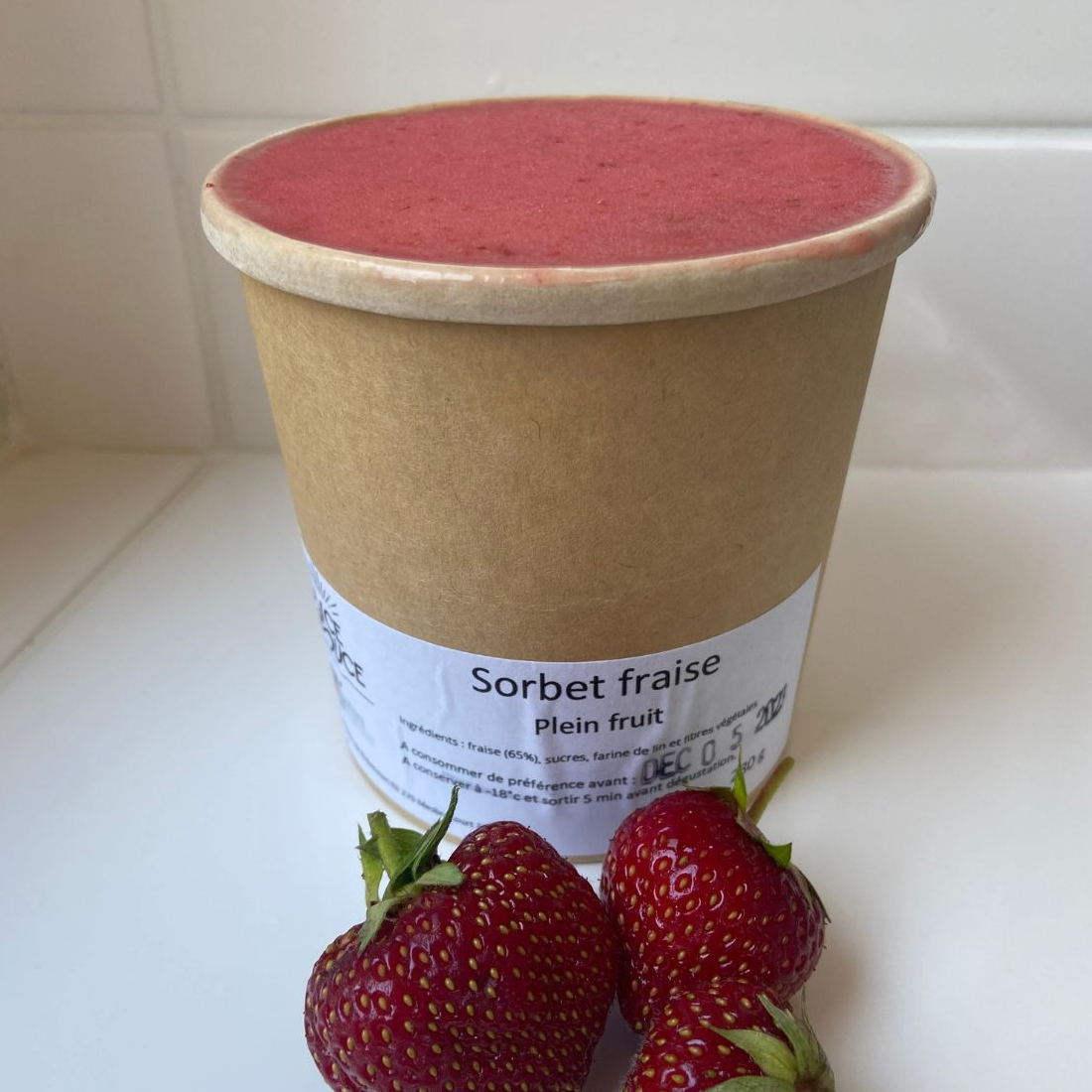 Sorbet plein Fruit fraise