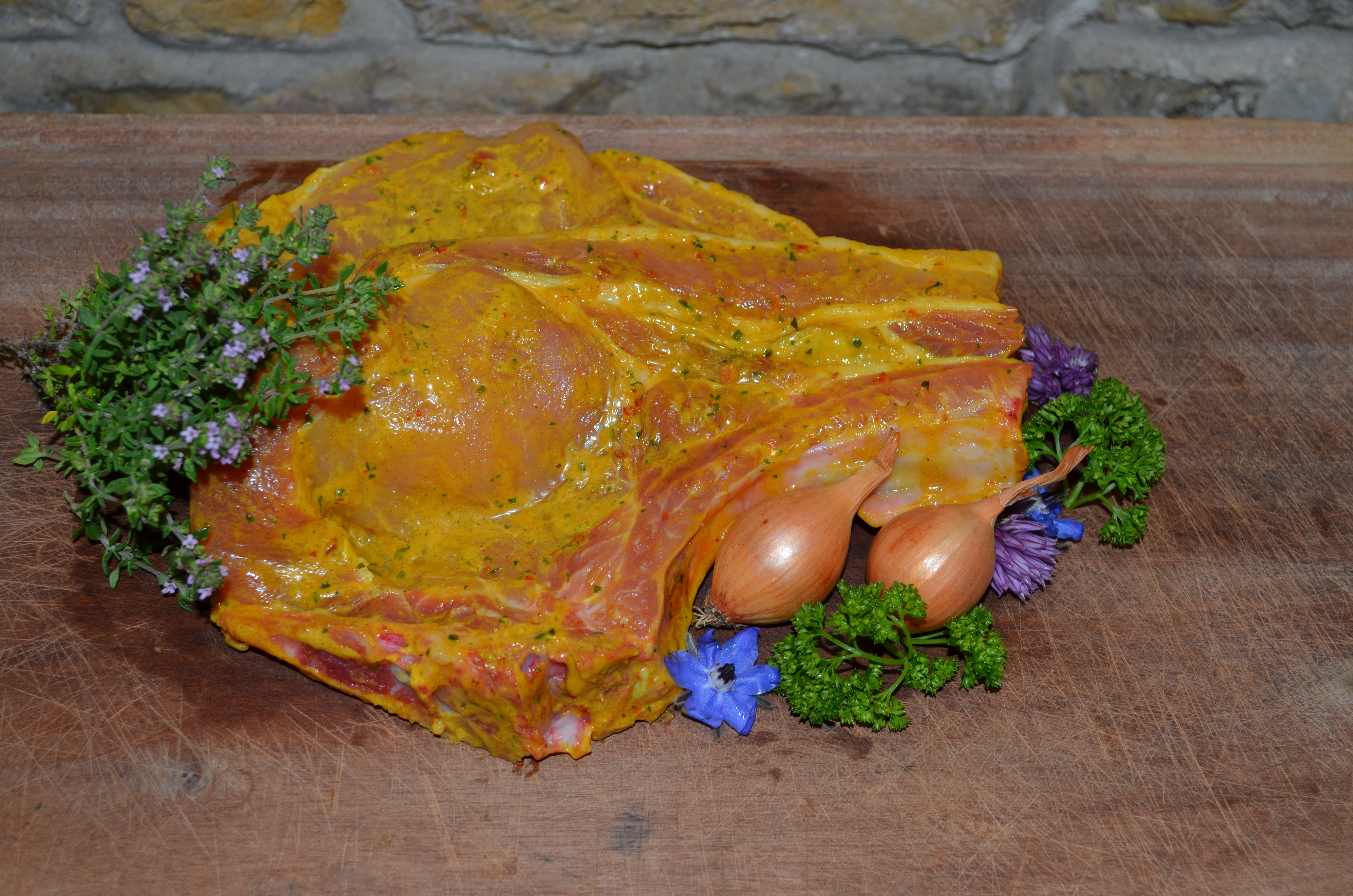 Côte de porc marinée au curry *2 - 0,45kg