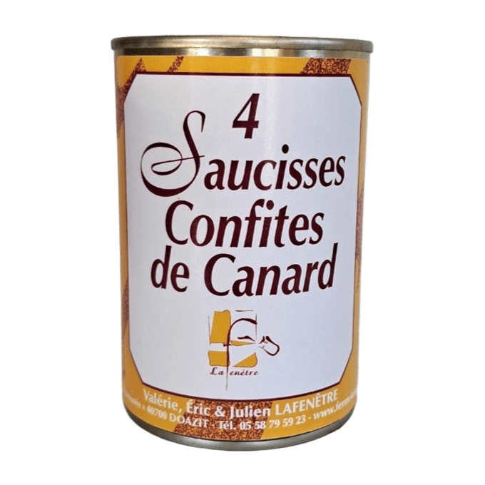 4 Saucisses De Canard Confites