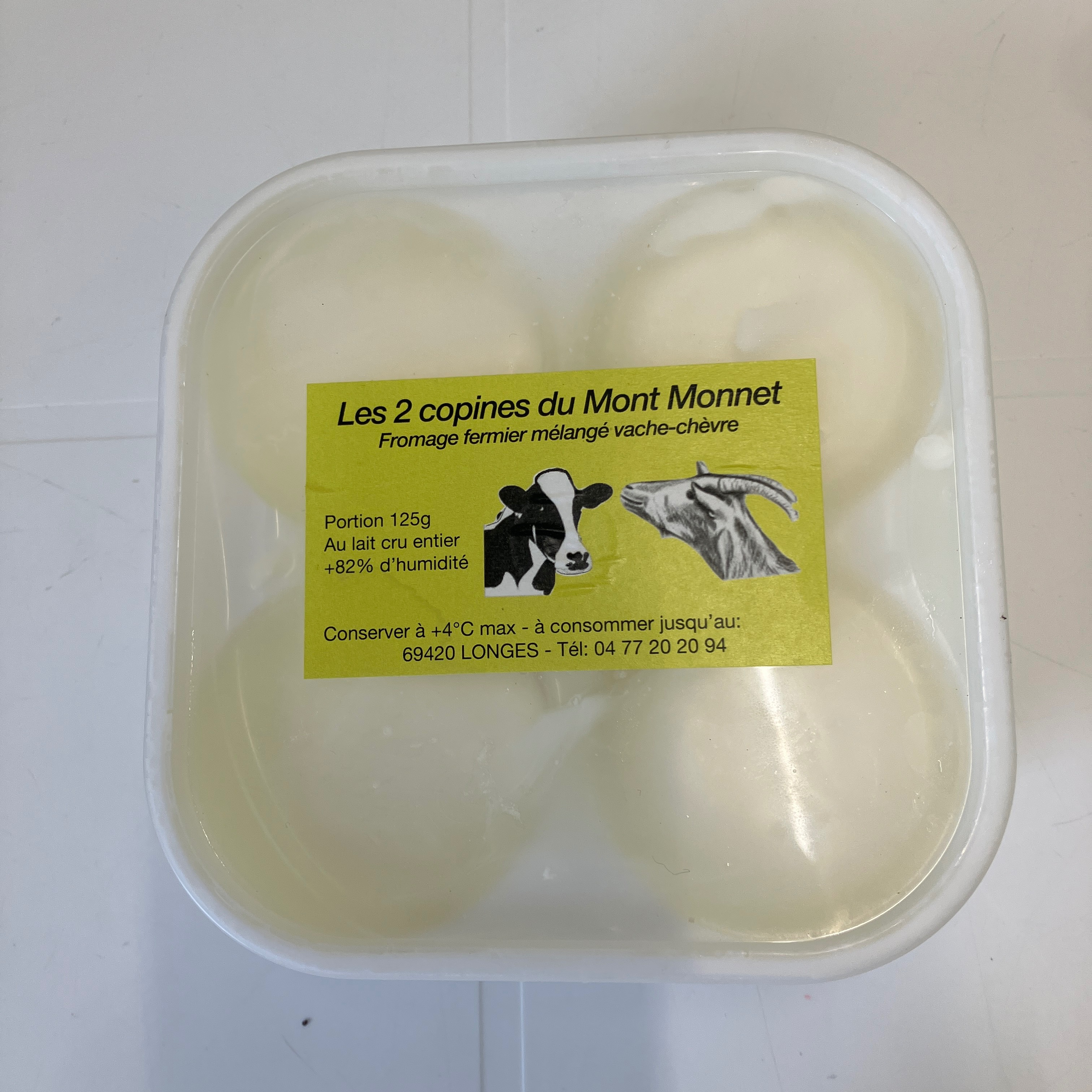 Fromage Blanc mélangé (V/C) (X4)🐐🐄 - 0,5kg