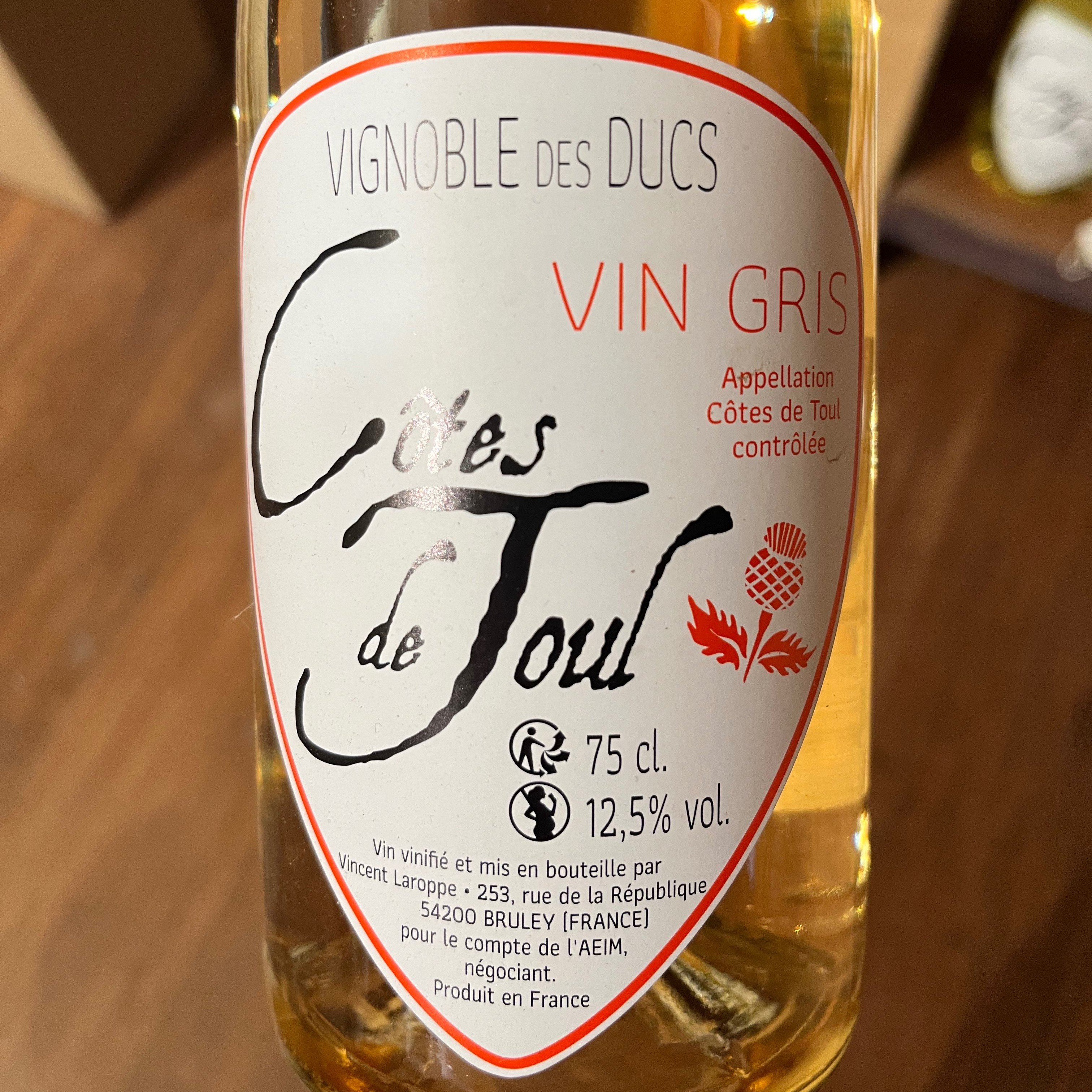 VIN GRIS VIGNOBLE DES DUCS