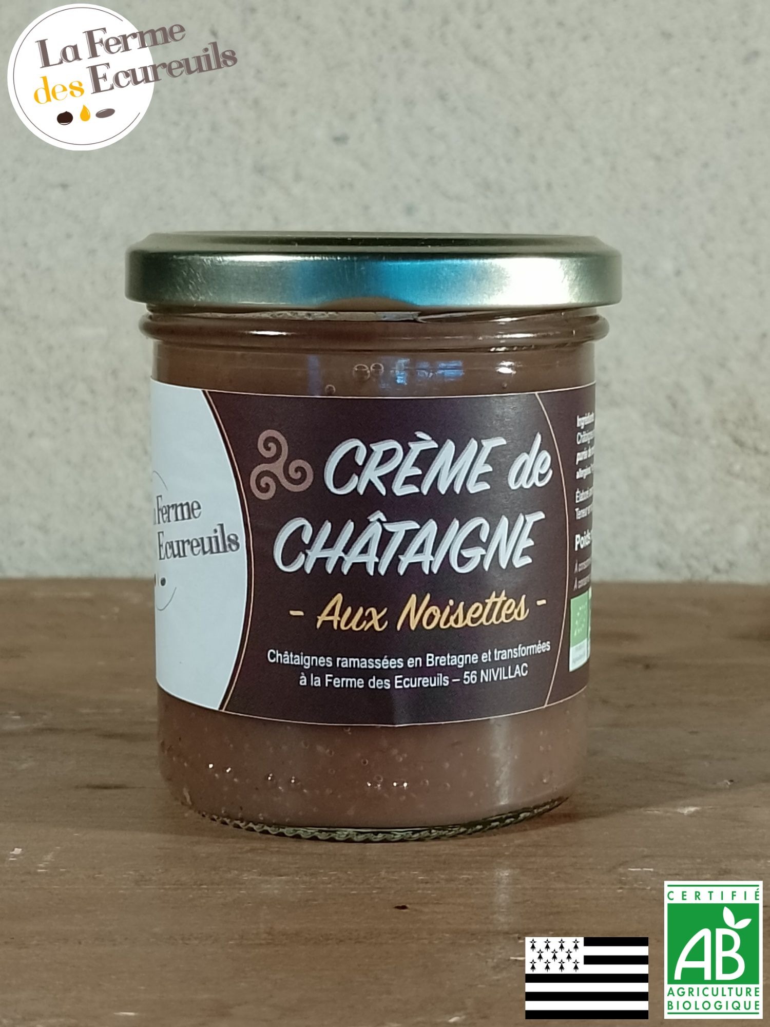 Crème de châtaigne NOISETTE, pot de 220g